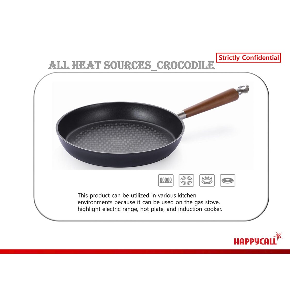 Happycall Crocodile IH Graphene Die Cast Frying Pan 28cm (3001-0638)