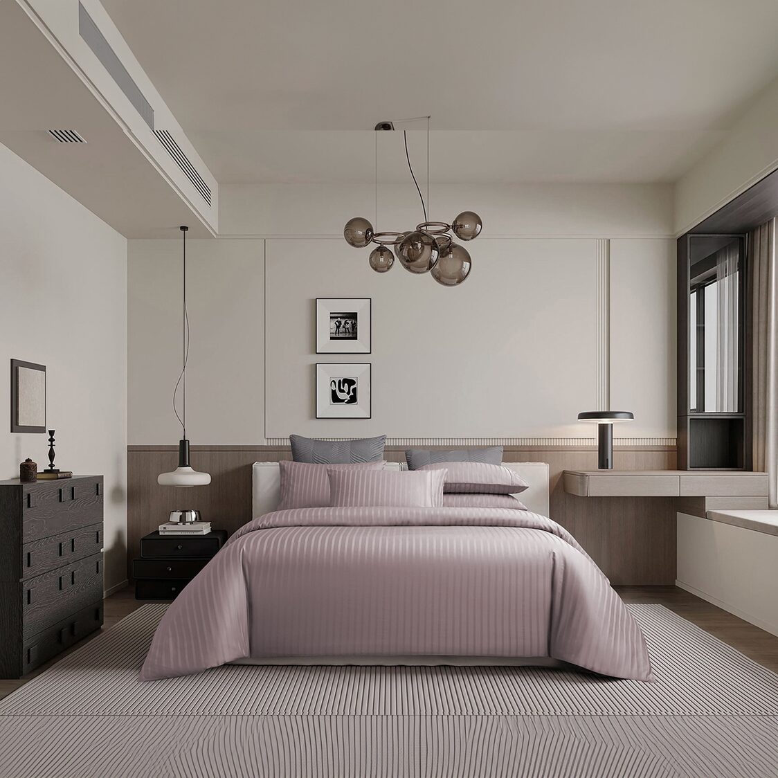 M. Maison Hotel Collection Newton Fitted Sheet / Bed Set Pink