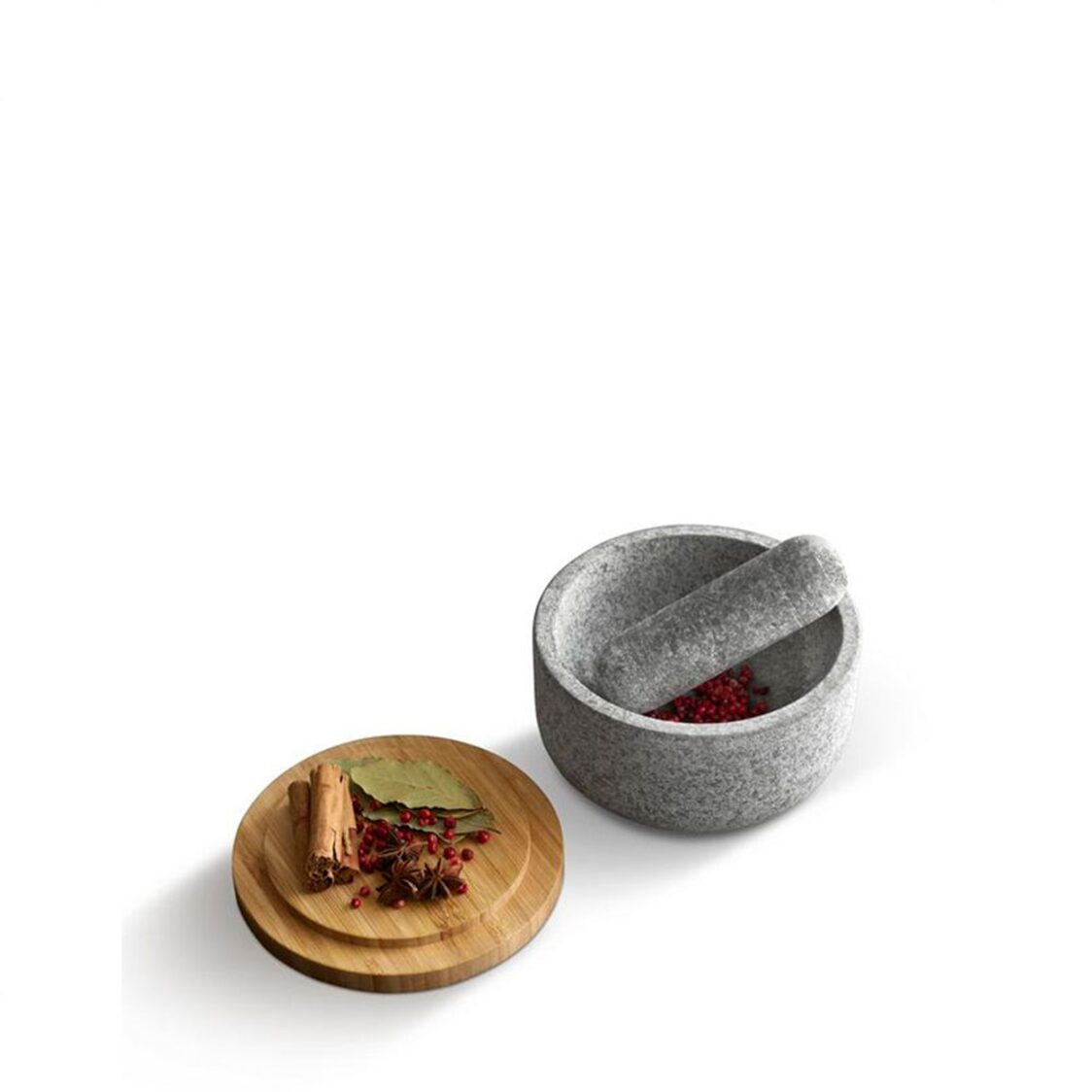 Joseph Joseph Dash Pestle & Mortar with Bamboo Lid - Granite - 20176