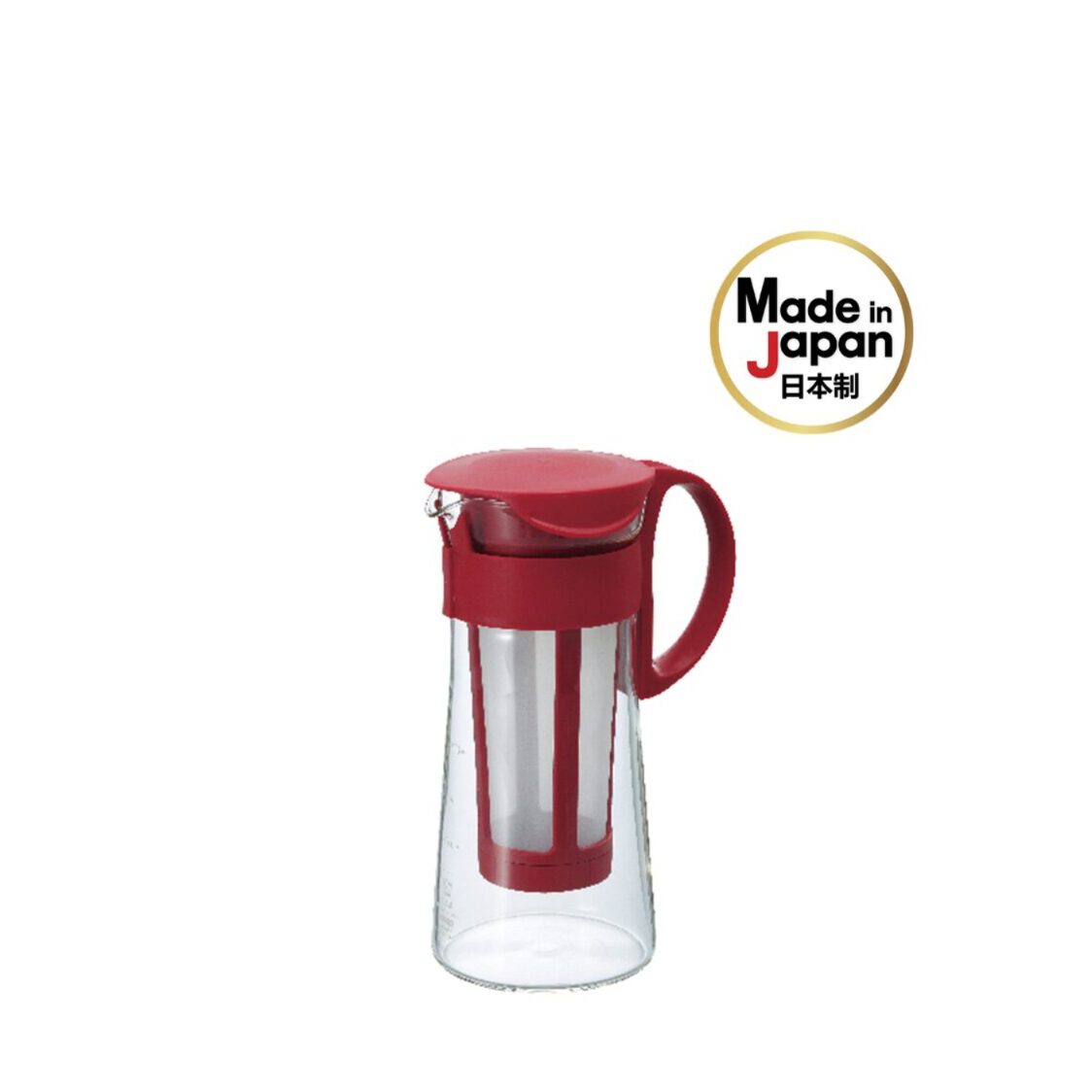 HARIO Mizudashi (Cold Brew) Coffee Pot 600ml - Red (MCPN-7R)