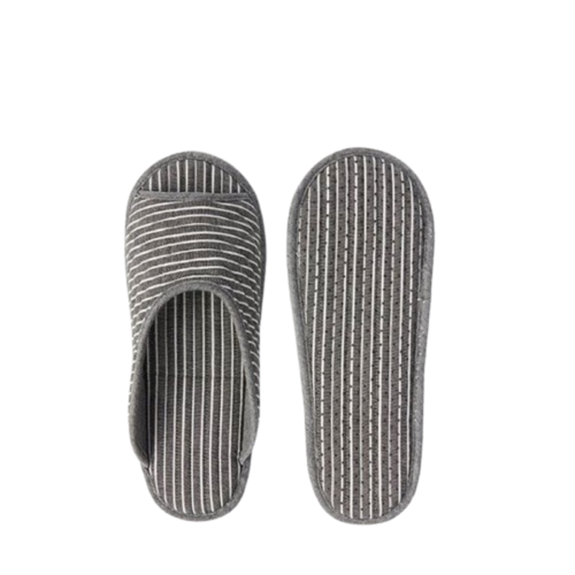 Jaju Simple Line Washable Room Shoes Dark Grey