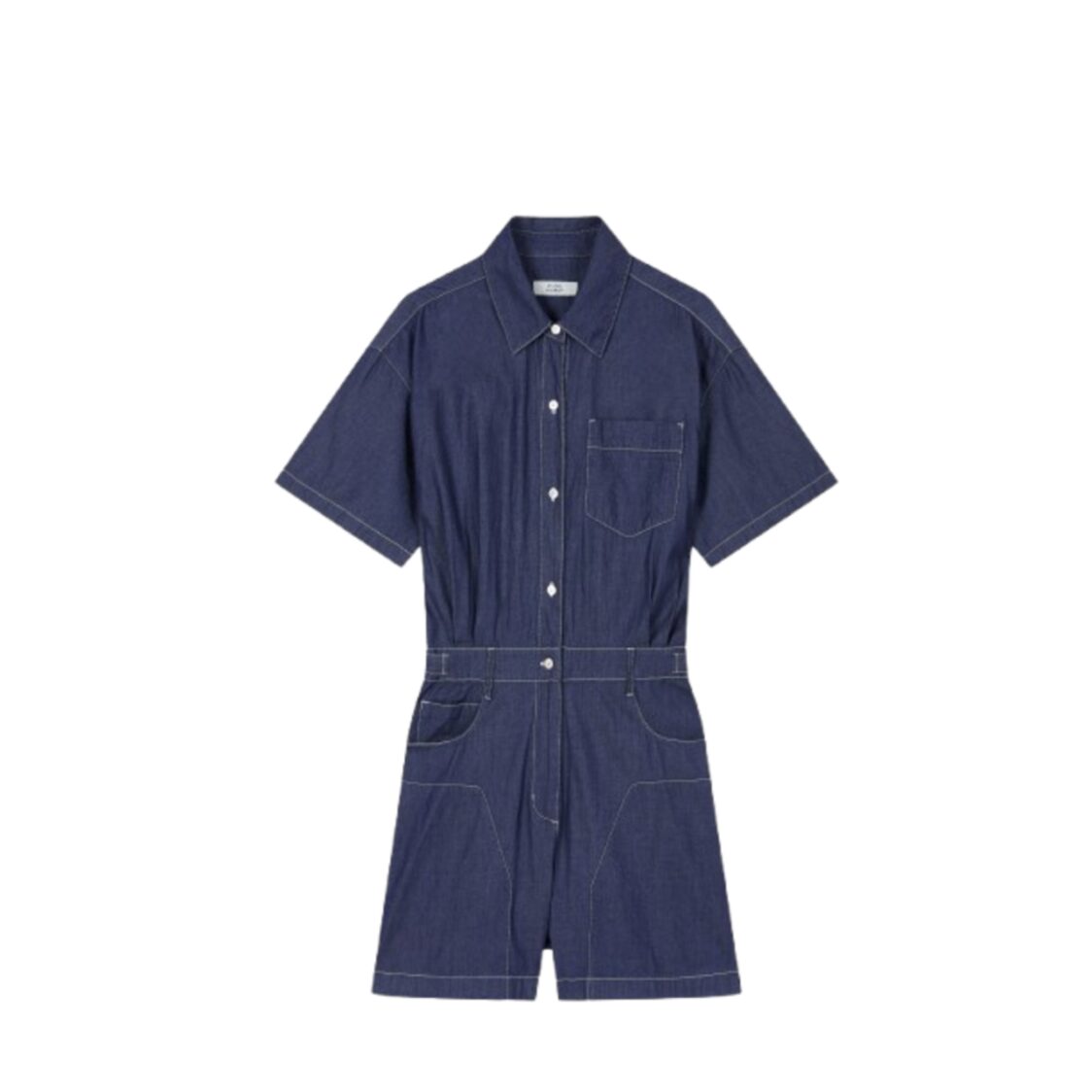 Studio Tomboy One Pocket Jumpsuit Blue