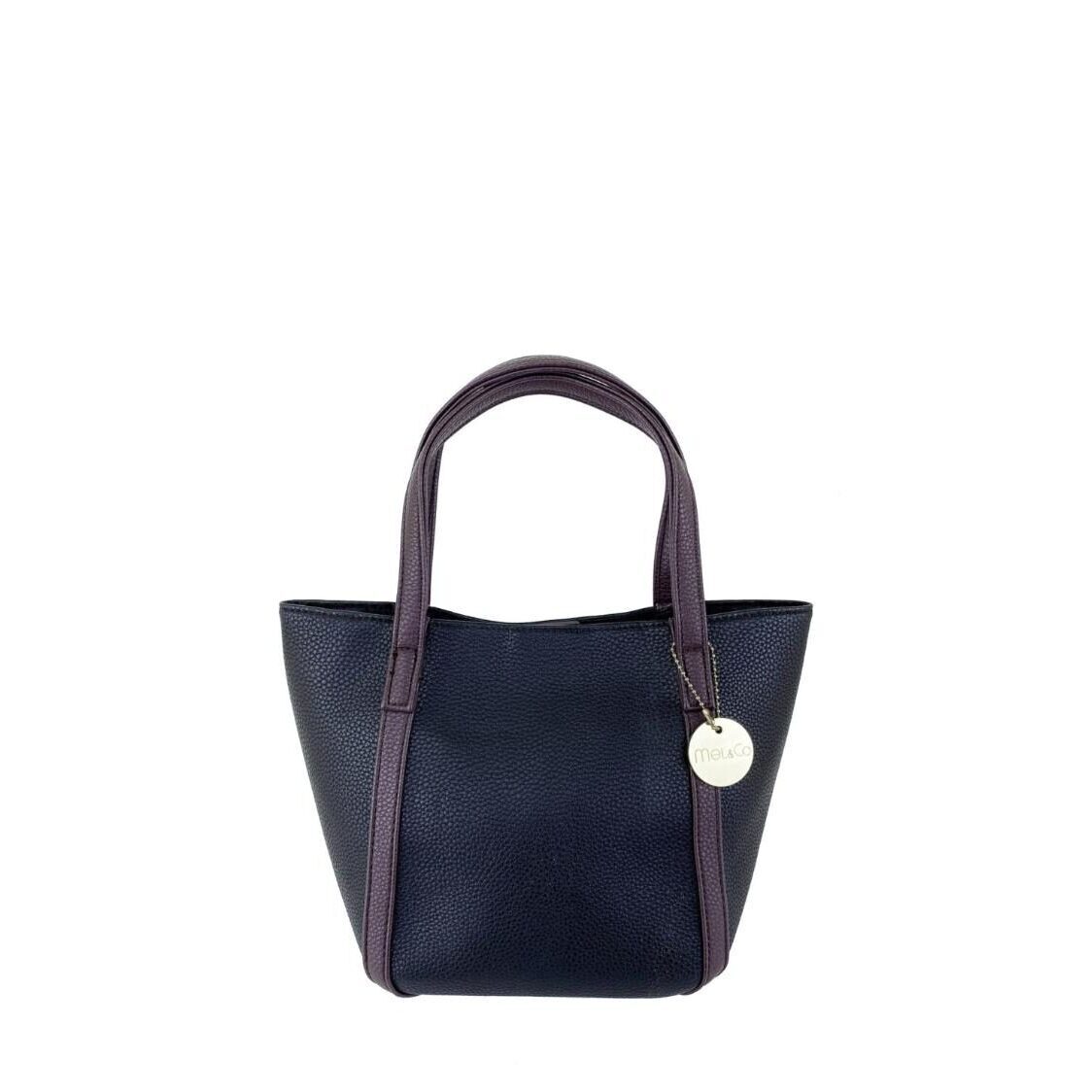 Mel&Co Pebbled Faux Leather Casual Bag
