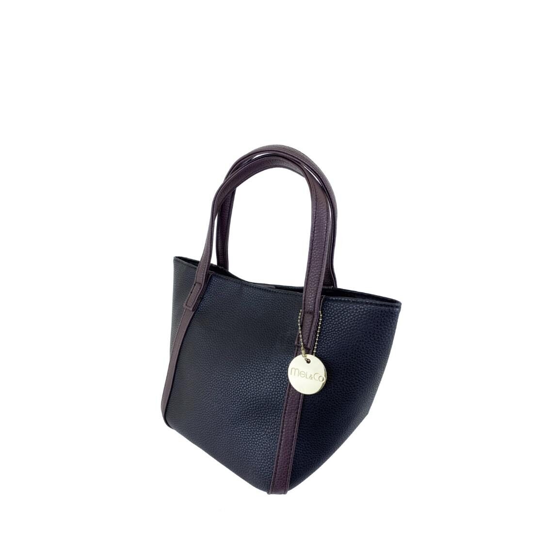 Mel&Co Pebbled Faux Leather Casual Bag
