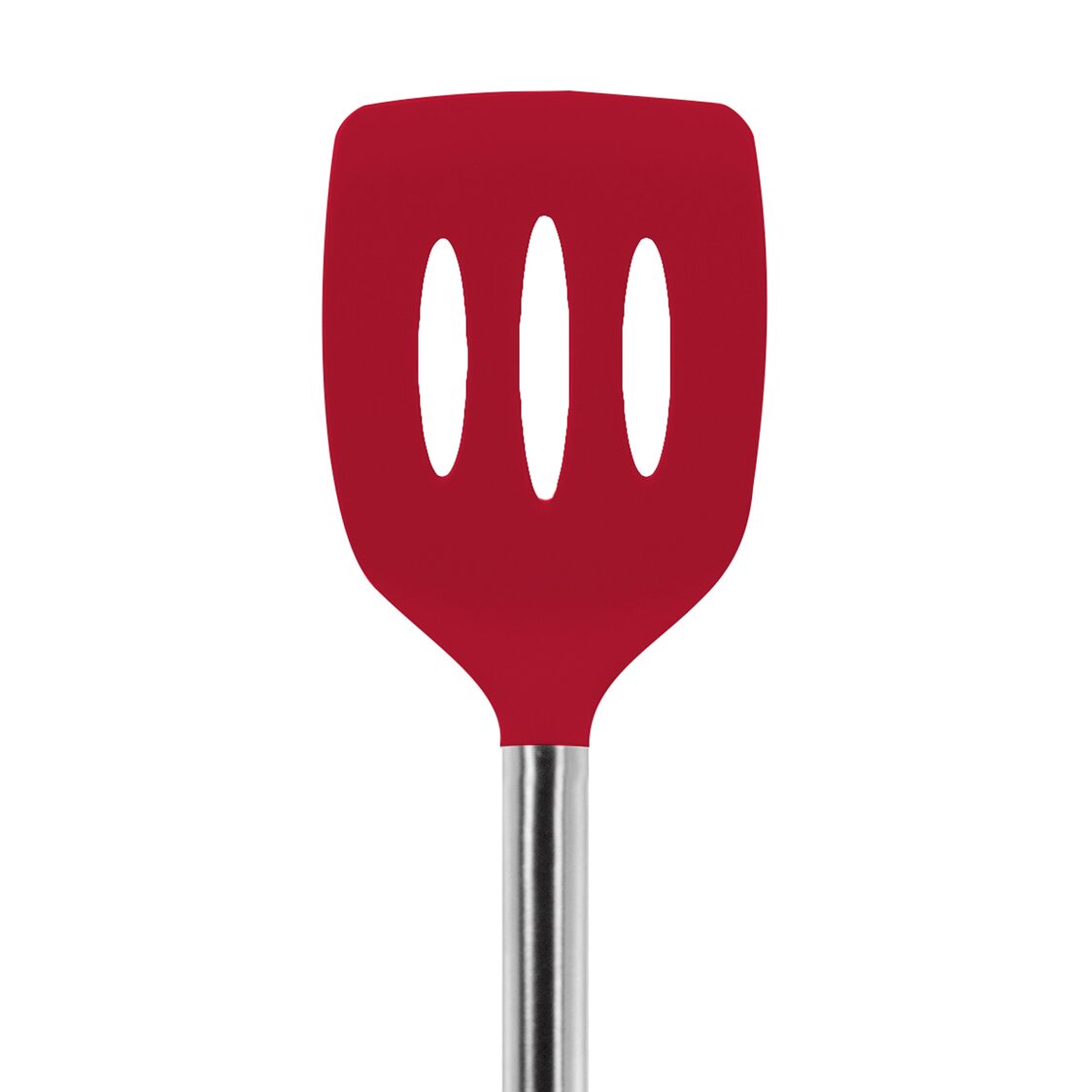 Tovolo Silicone Slotted Turner with Stainless Steel Handle