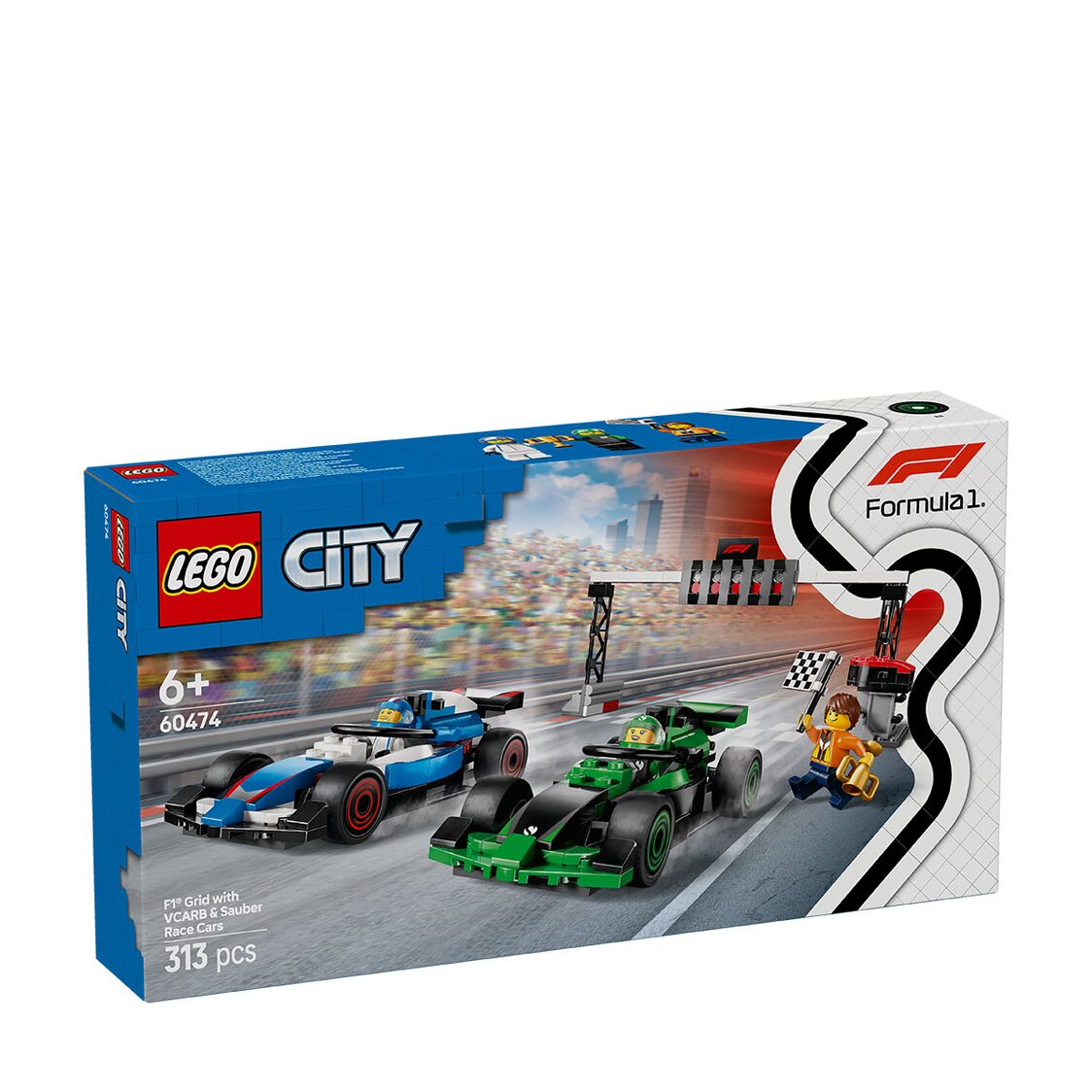 Lego F1® Grid with VCARB & Sauber Race Cars 60474
