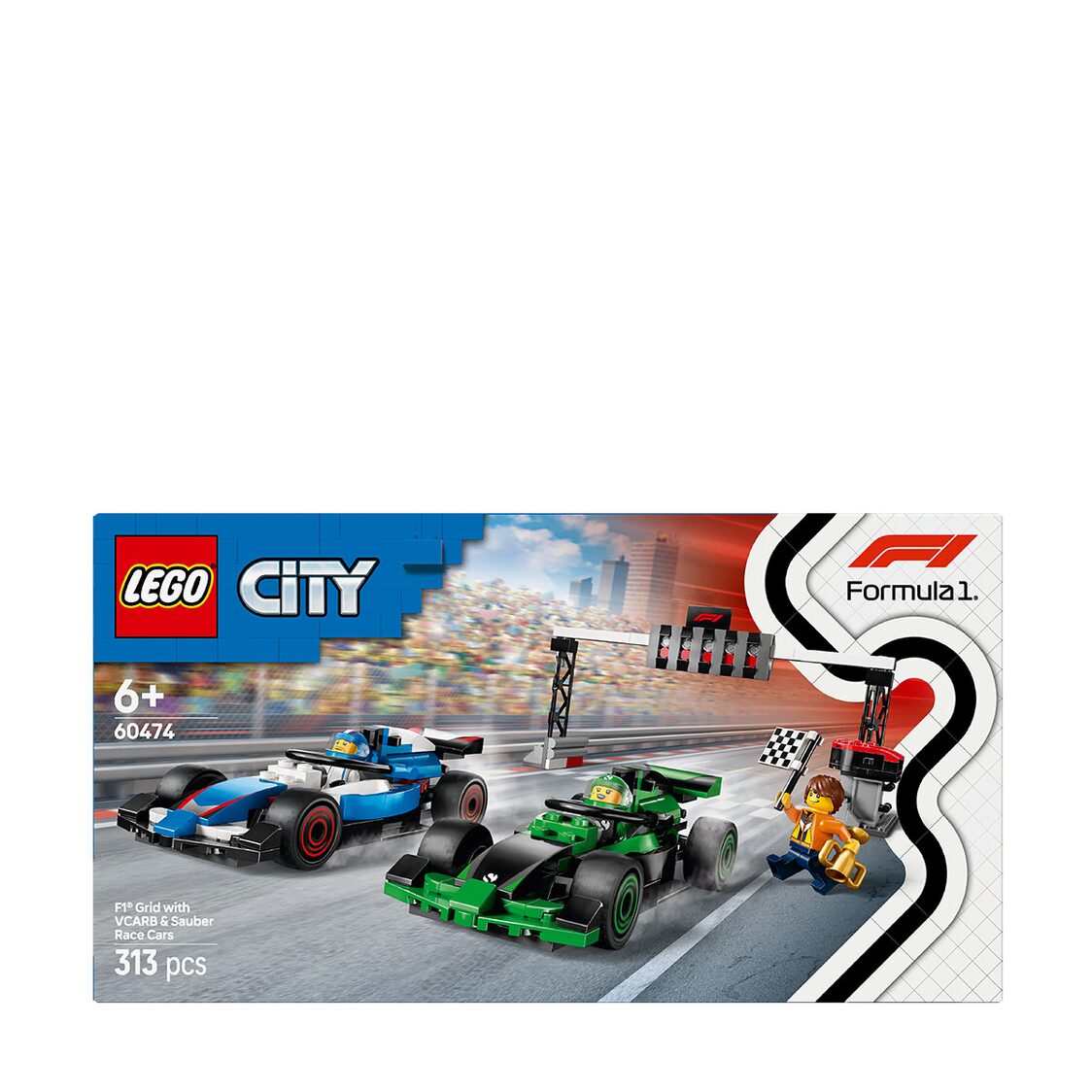 Lego F1® Grid with VCARB & Sauber Race Cars 60474