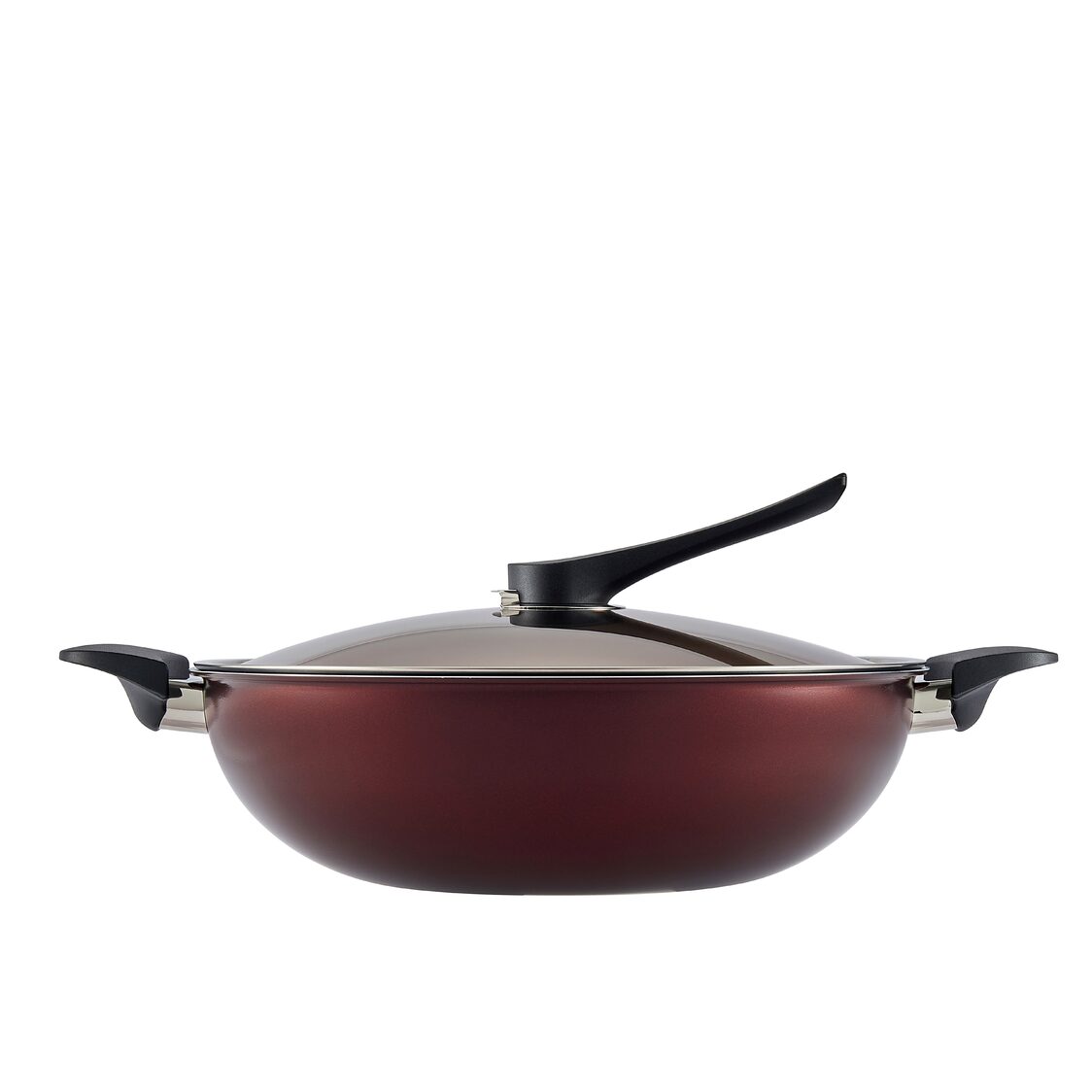 HAPPYCALL Solaris Diamond IH Non-Stick Wok with Glass Lid 32cm (4900-0154)