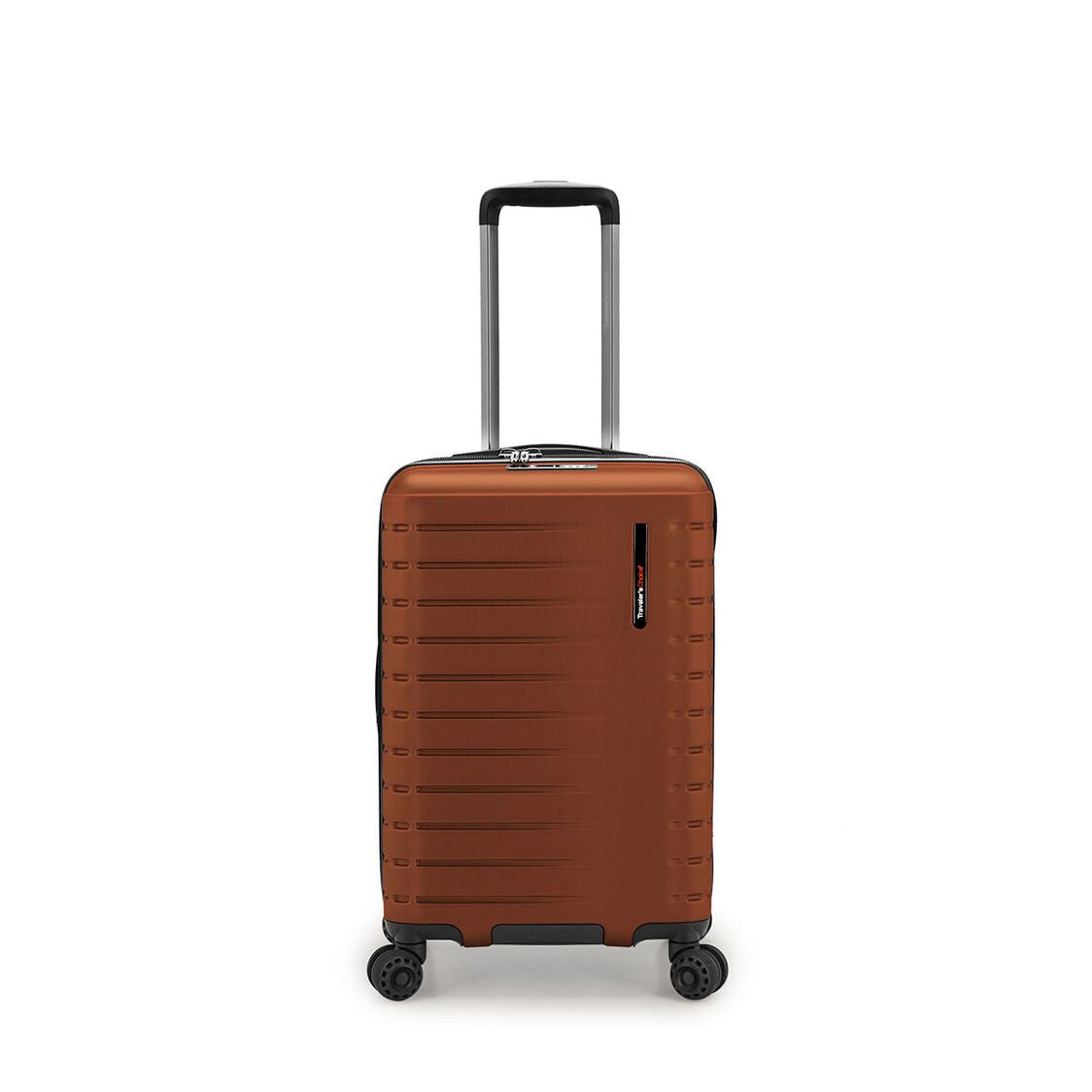 Traveler's Choice Castroville 54cm Cyclone Wheels Expandable Trolley Case with TSA Lock & Anti-theft Zipper - Orange