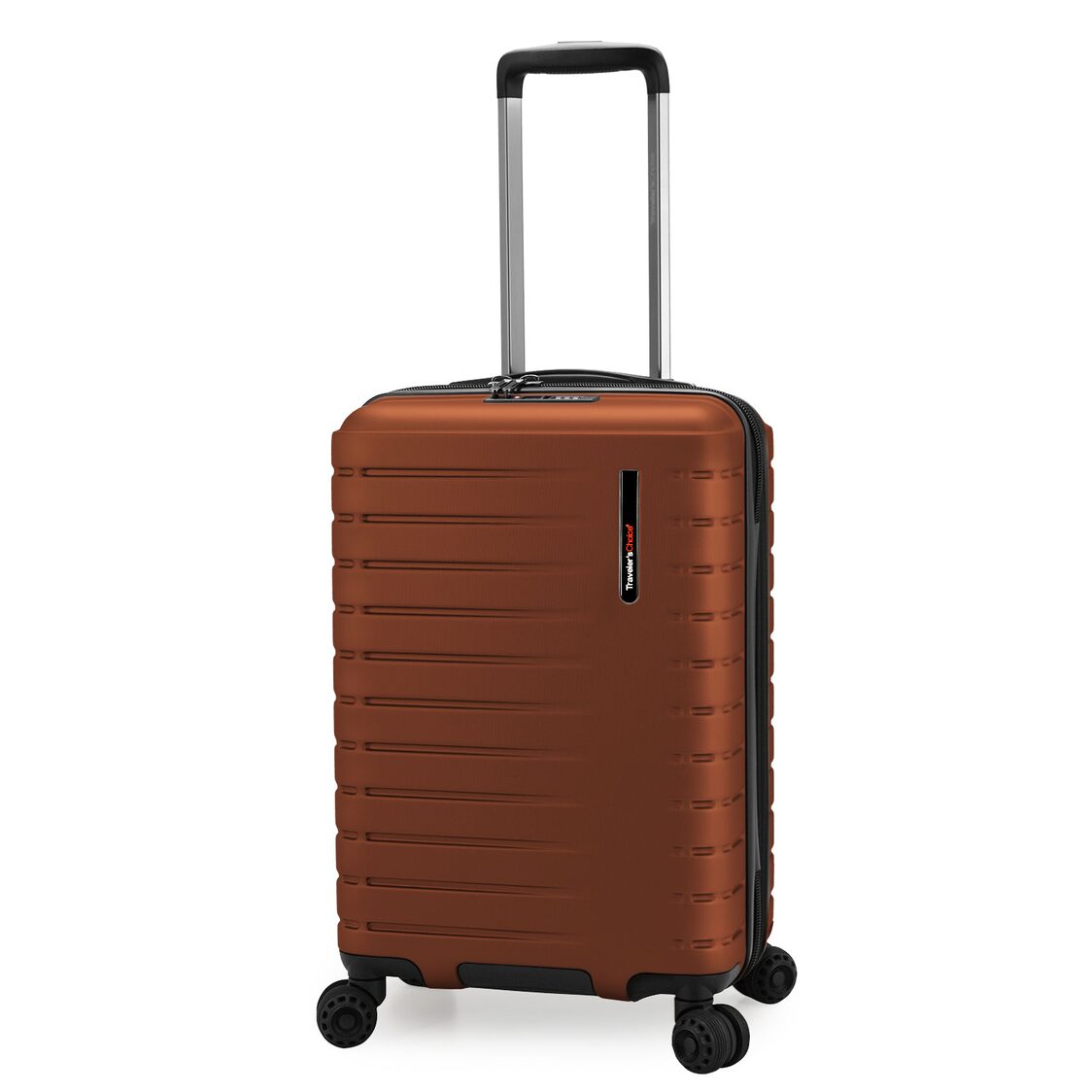 Traveler's Choice Castroville 54cm Cyclone Wheels Expandable Trolley Case with TSA Lock & Anti-theft Zipper - Orange