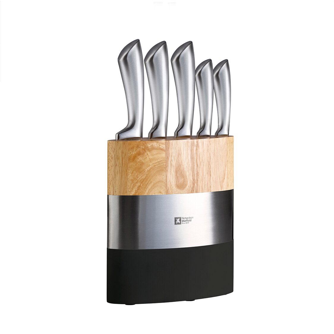 Richardson Sheffield (UK) Fusion 5-pc Knife Block Set (Black)