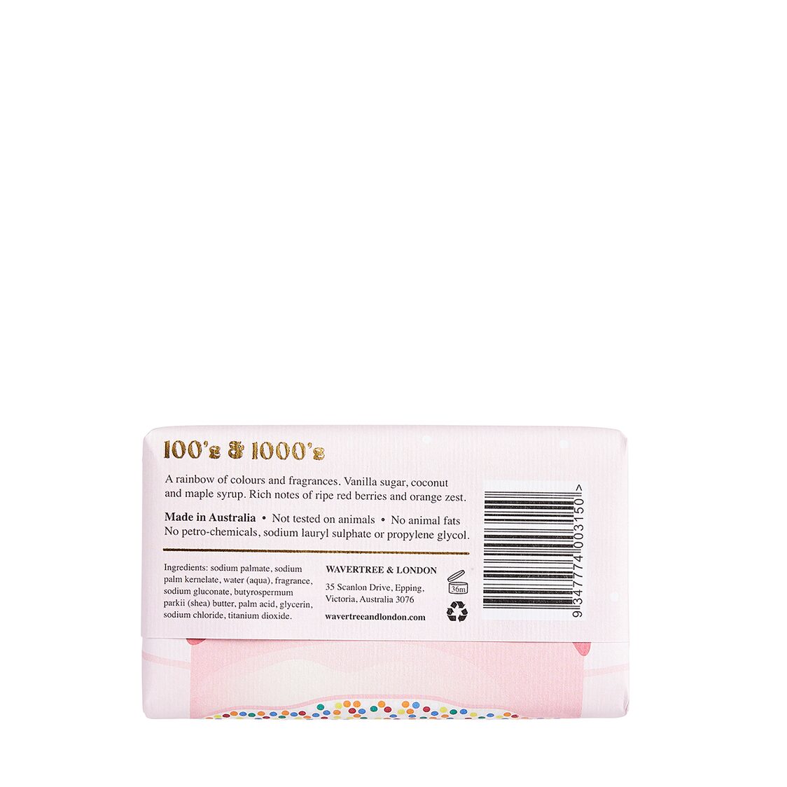 Wavertree & London 100’s & 1000’s Soap Bar 200g