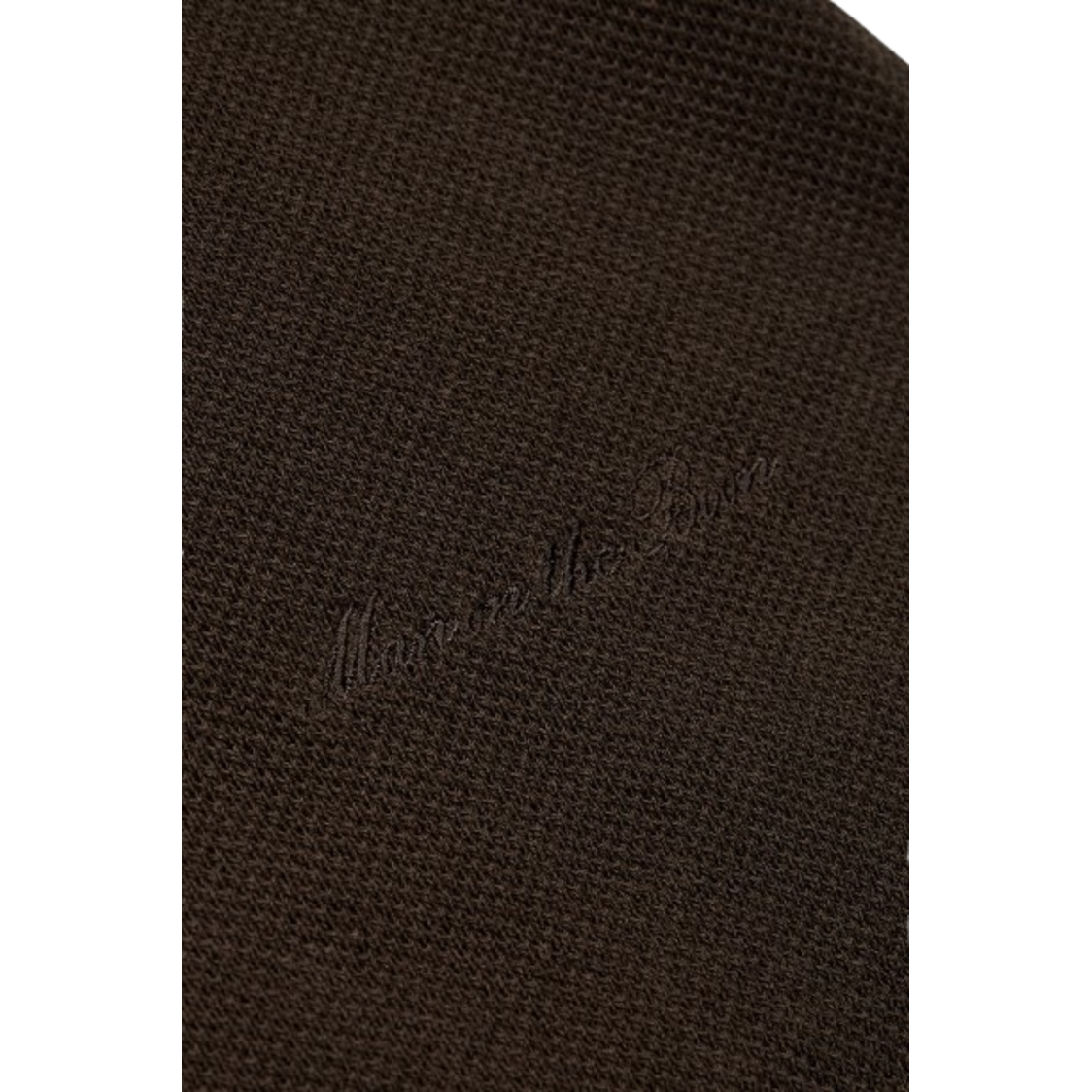 Man On The Boon Texture Relax Fit Polo Brown