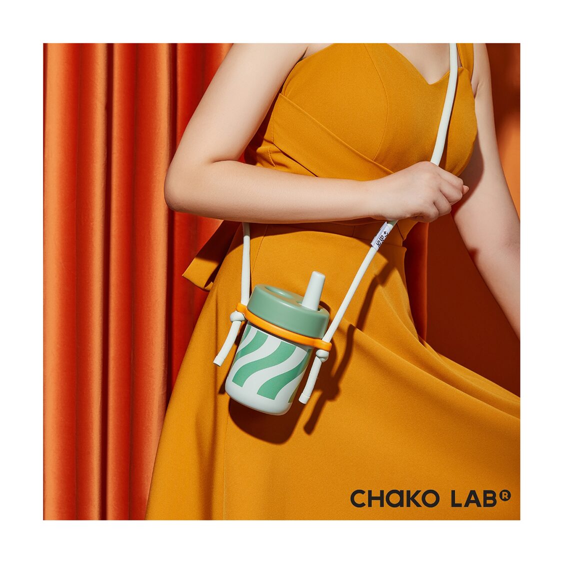 Chako Lab 485ml Thermos Bobo Cup Green