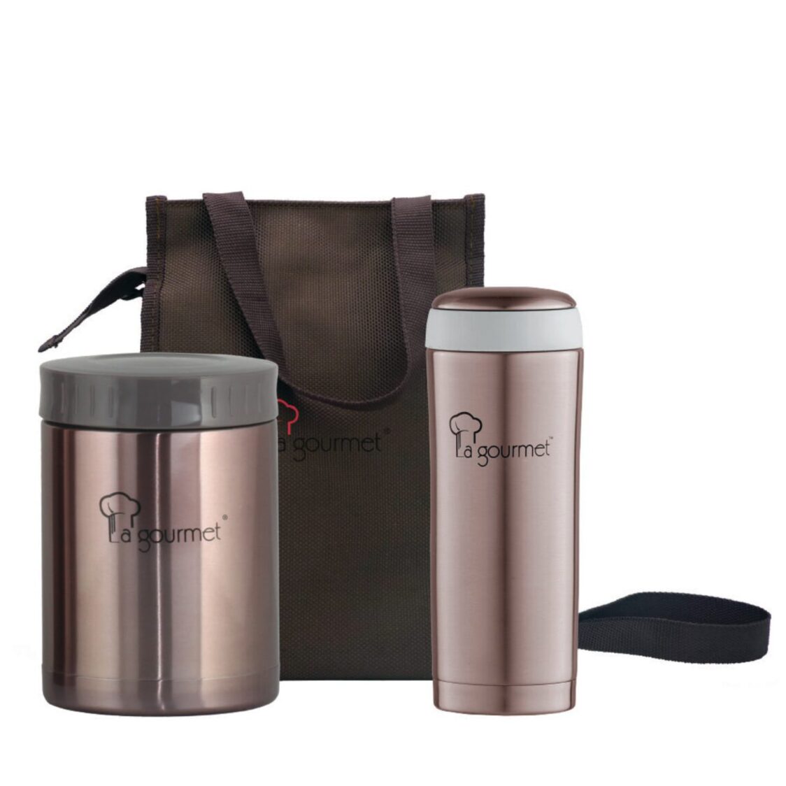 La Gourmet Sakura 0.58L Food Jar + 0.35L Tumbler Thermalware Set LGSA302595