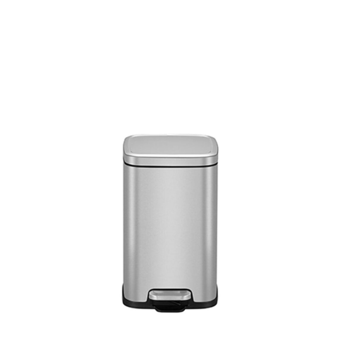 EKO Stainless Steel Rectangle Step Bin With Soft Closing Lid 9L Stella EK9384-9-MT