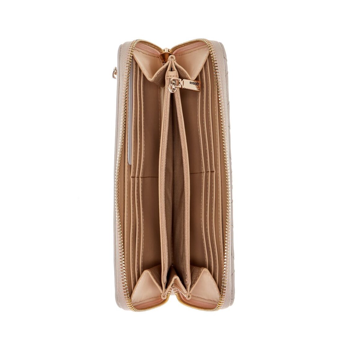 ADELASIA SLG LARGE ZIP AROUND,OFF WHITE