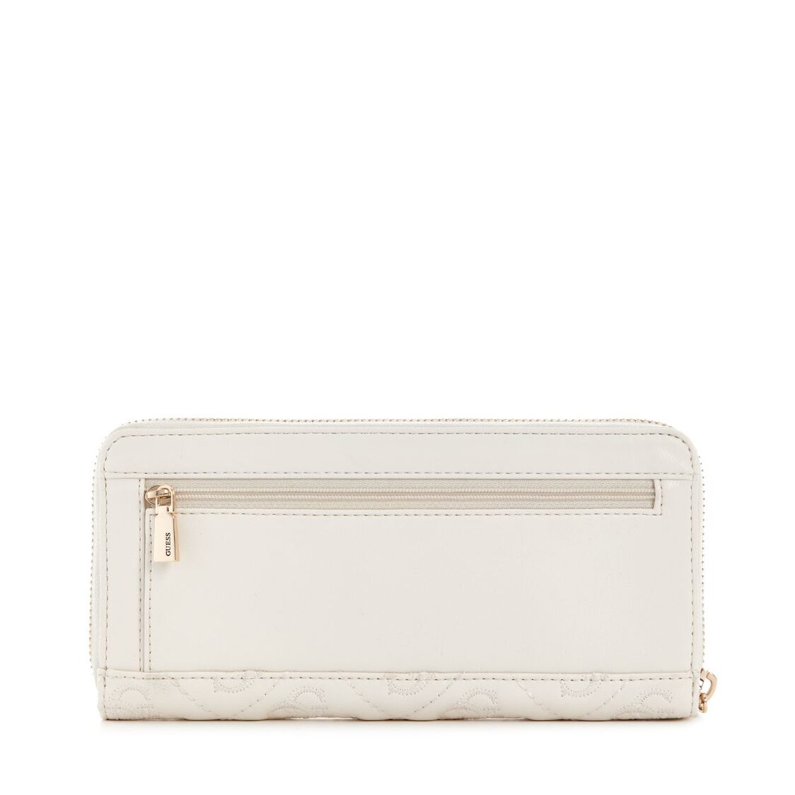 ADELASIA SLG LARGE ZIP AROUND,OFF WHITE