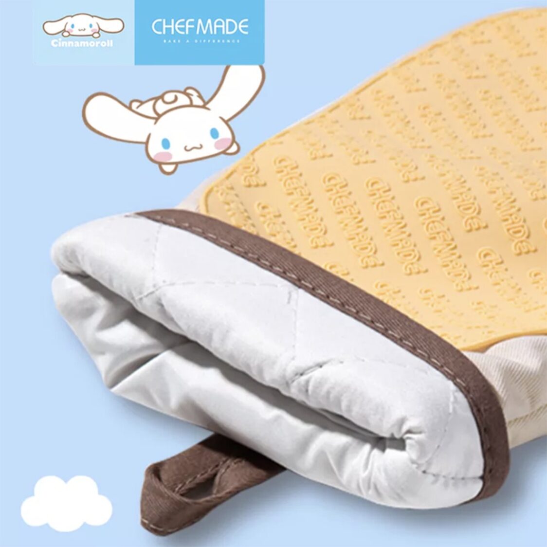 Chefmade Cotton Polyester Oven Mitt L28xW18cm 2Pcs Cinnamoroll (1898cm-CL5015)