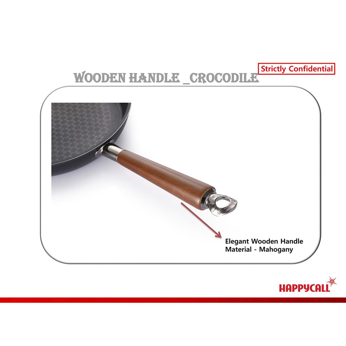 Happycall Crocodile IH Graphene Die Cast Chef Wok with Lid 32cm (3900-0376)