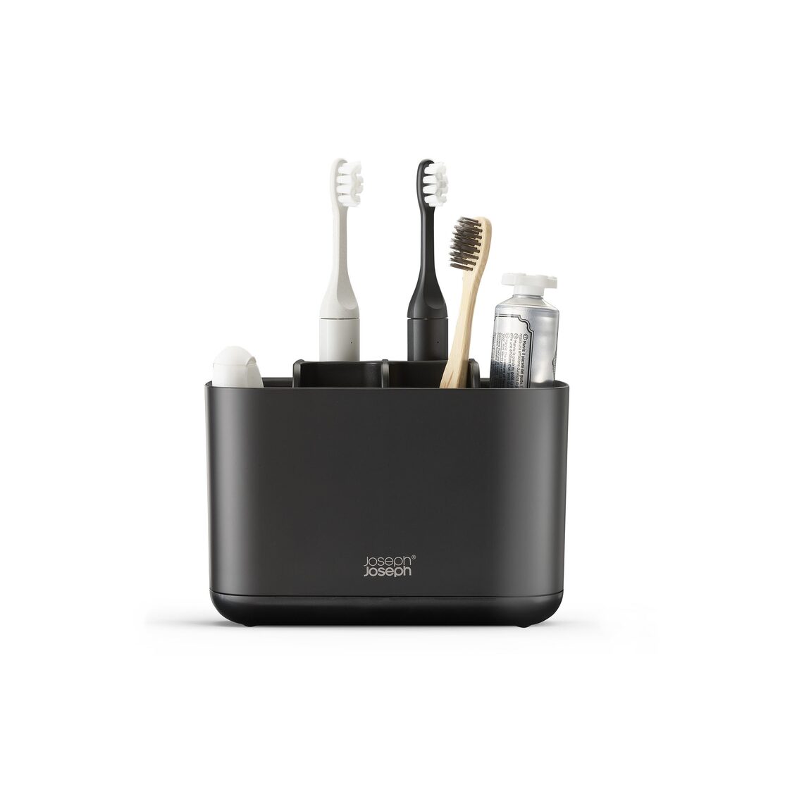 Joseph-Joseph EasyStore Large Matt Black Toothbrush Holder