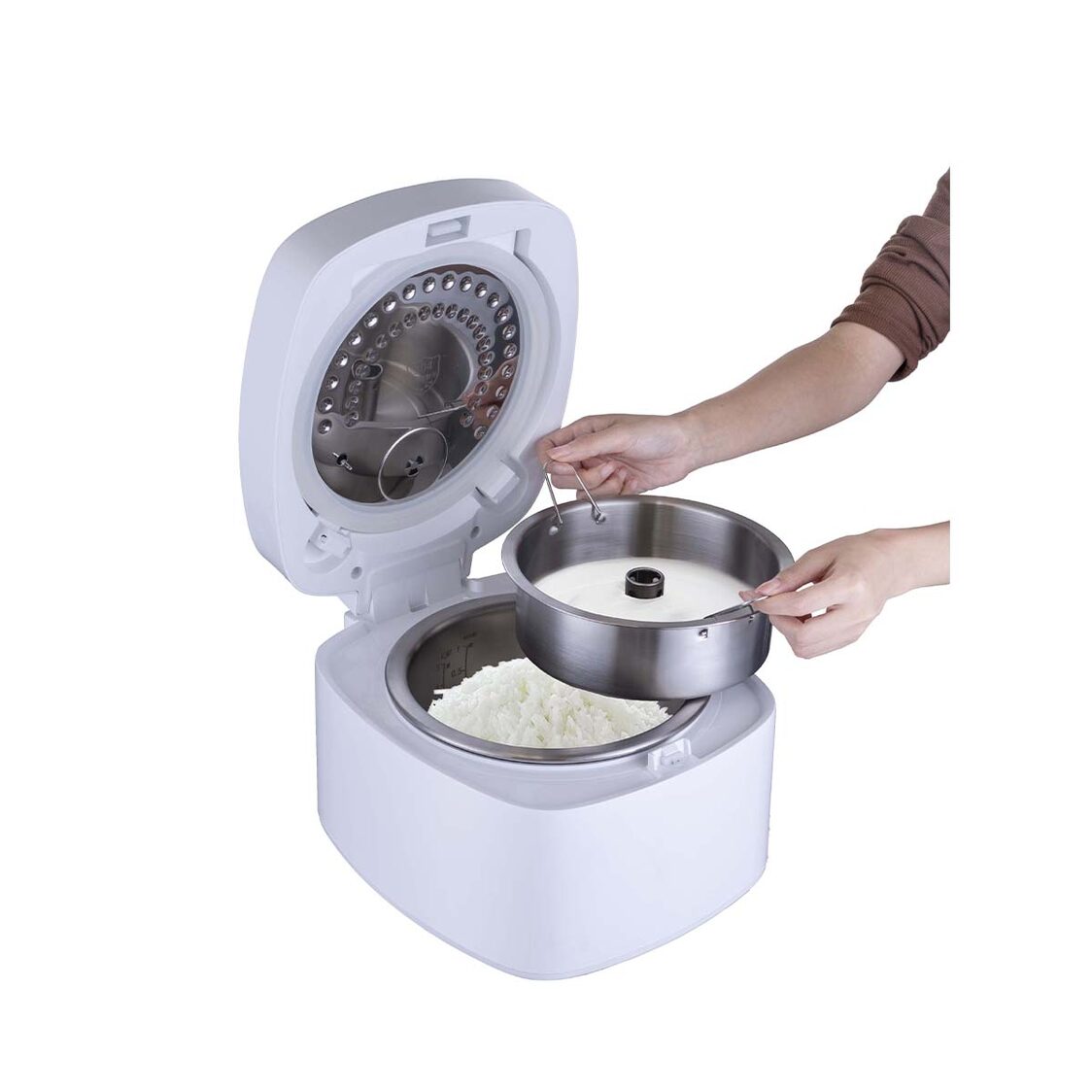 La Gourmet 1.2L Pro Series Thick Stainless Steel Pot Rice Cooker (LGELRC418104)