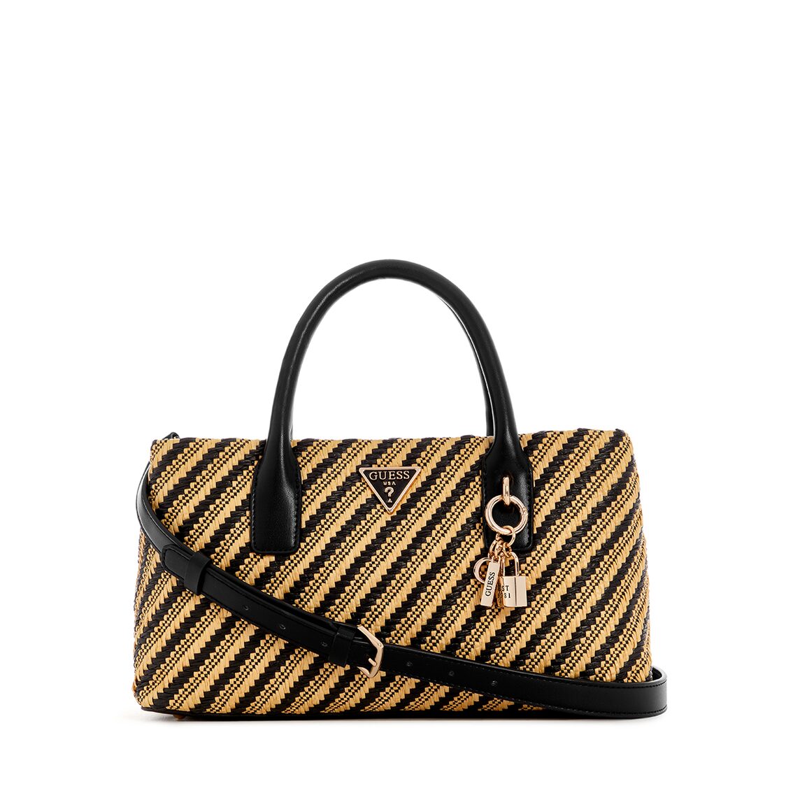 Guess Simona Small Satchel - Natural/Black