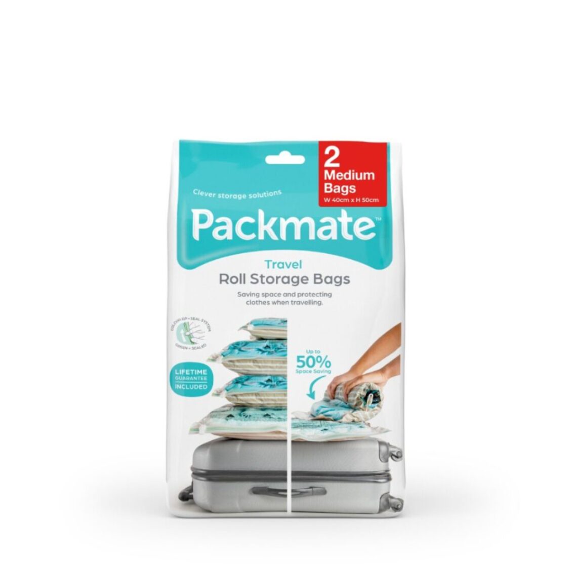 Pack Mate Storage Bags - 2 Medium Travel & Roll Bag set