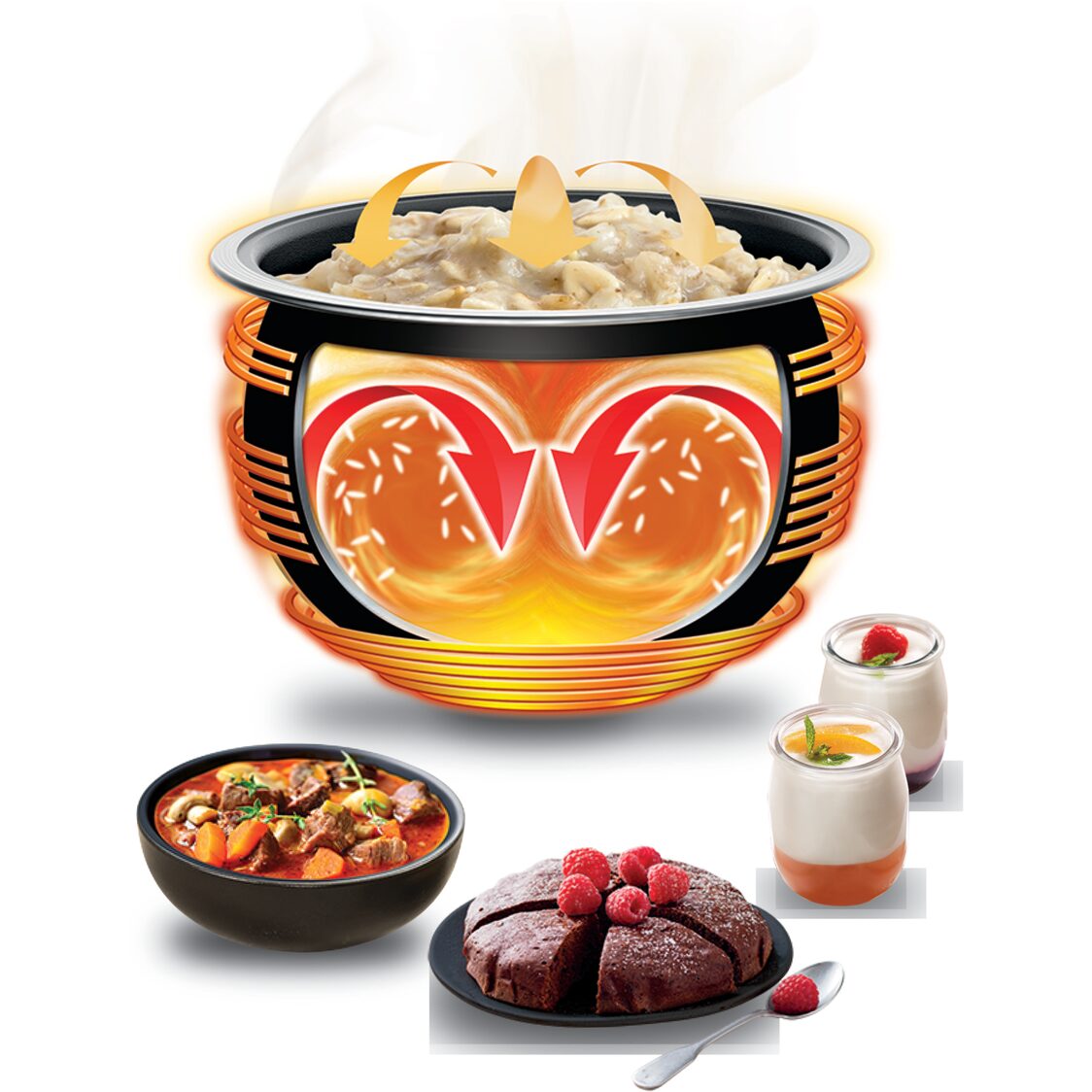 Tefal Mini Fuzzy Rice Cooker 0.7L (RK6011) (Purchase with Purchase)