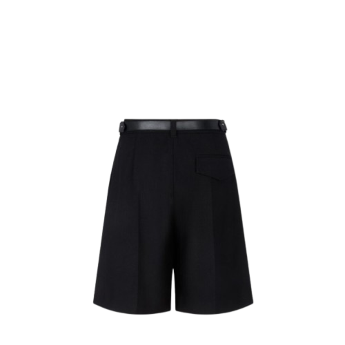 Voice Of Voices Two Tuck Fleets Bleted Half Pants Black