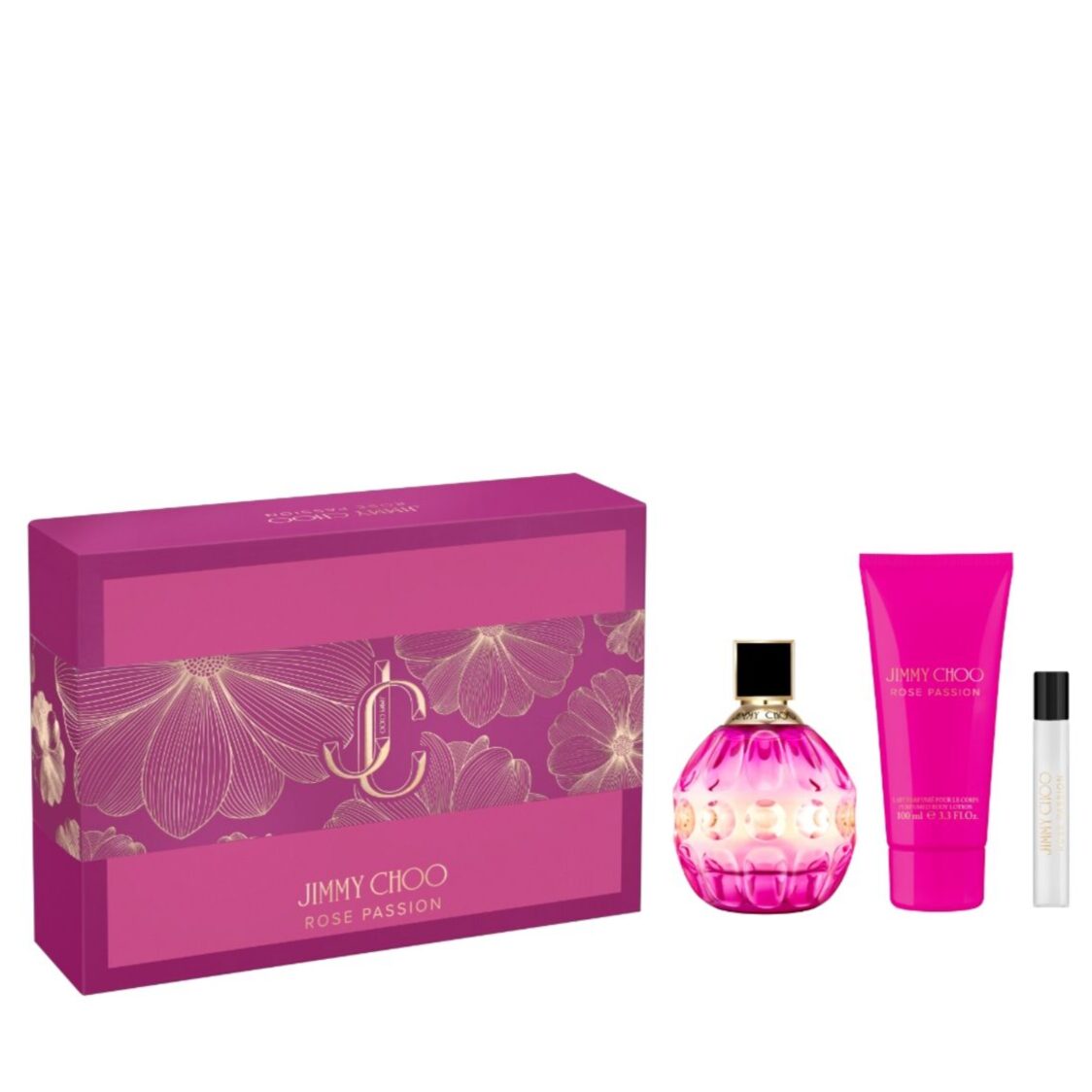 Jimmy Choo Rose Passion Edp 3Pc Festive Set