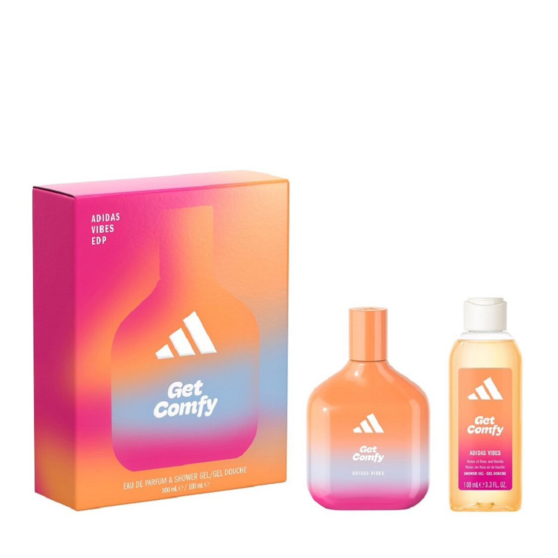 Adidas Vibes Get Comfy Eau de Parfum 100ml & Body Wash 100ml