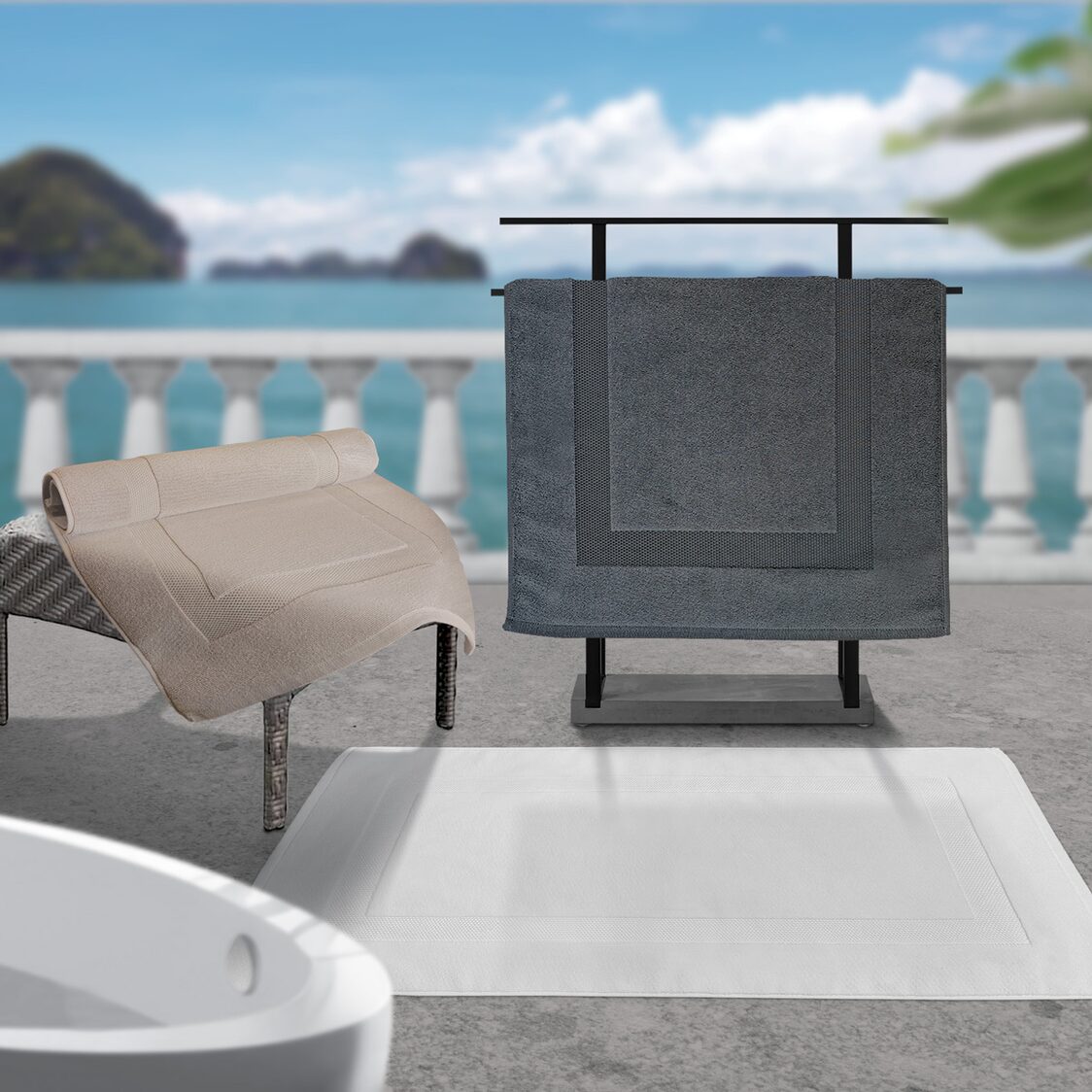 Charles Millen Signature Collection EVO Spun 100% Turkish Combed Cotton Terry Mat – CORA (VOIAGE series)