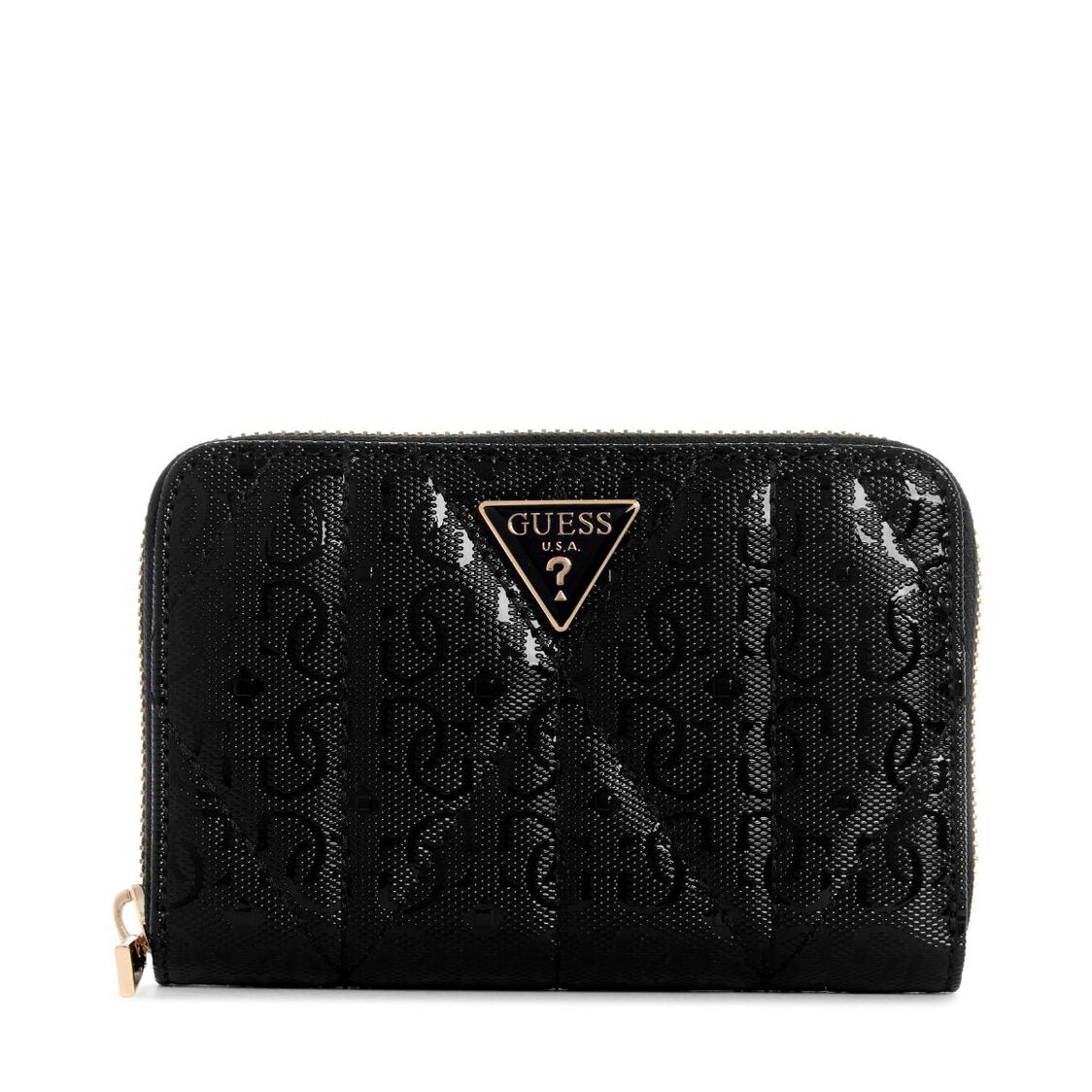 Guess Aldina Slg Medium Zip Around - Black