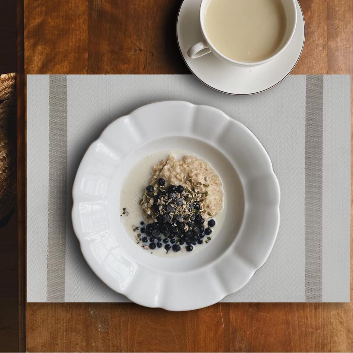 J. Rapee Zinc Placemat Taupe