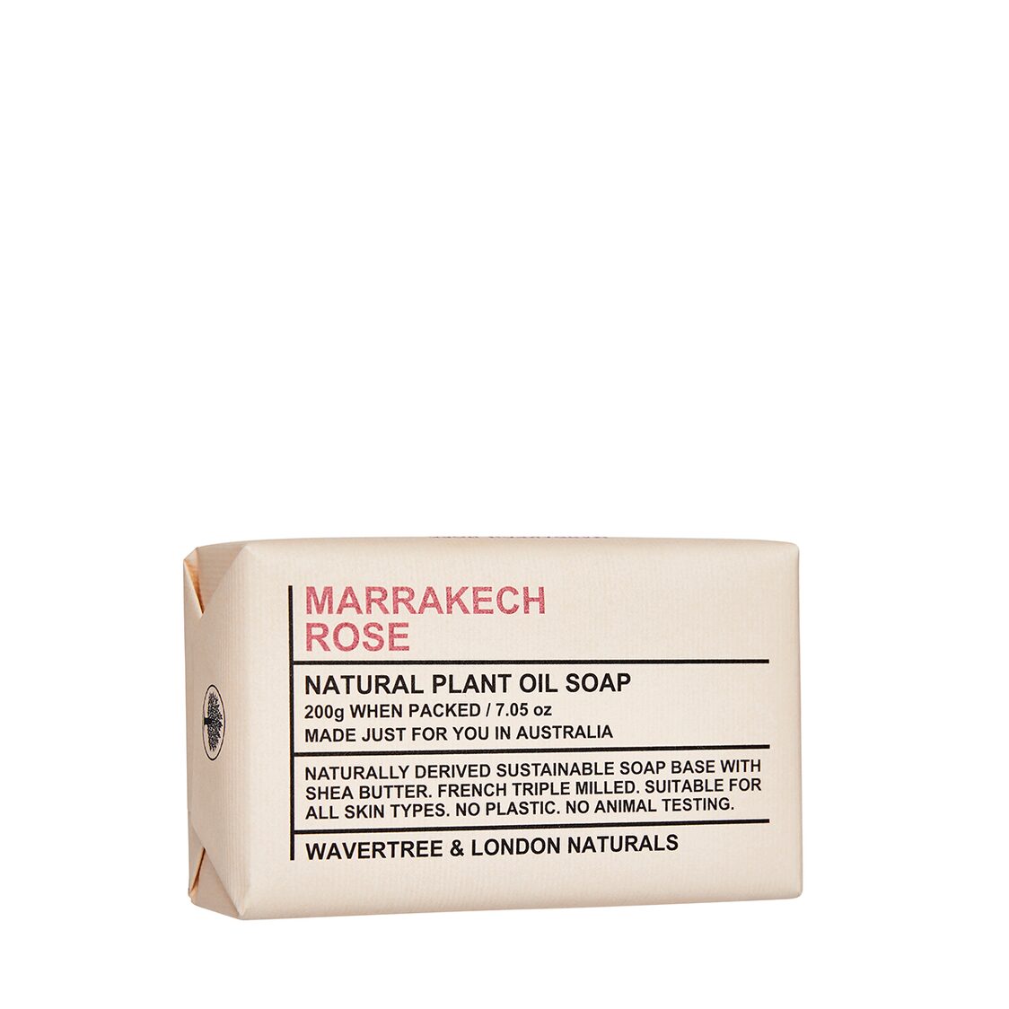 Wavertree & London Marrakech Rose Soap Bar 200g