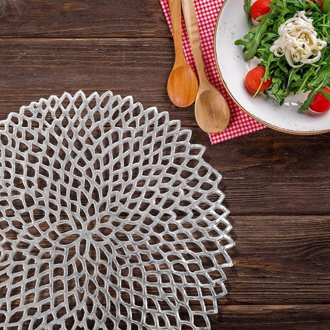 J. Rapee Scrib Placemat Silver