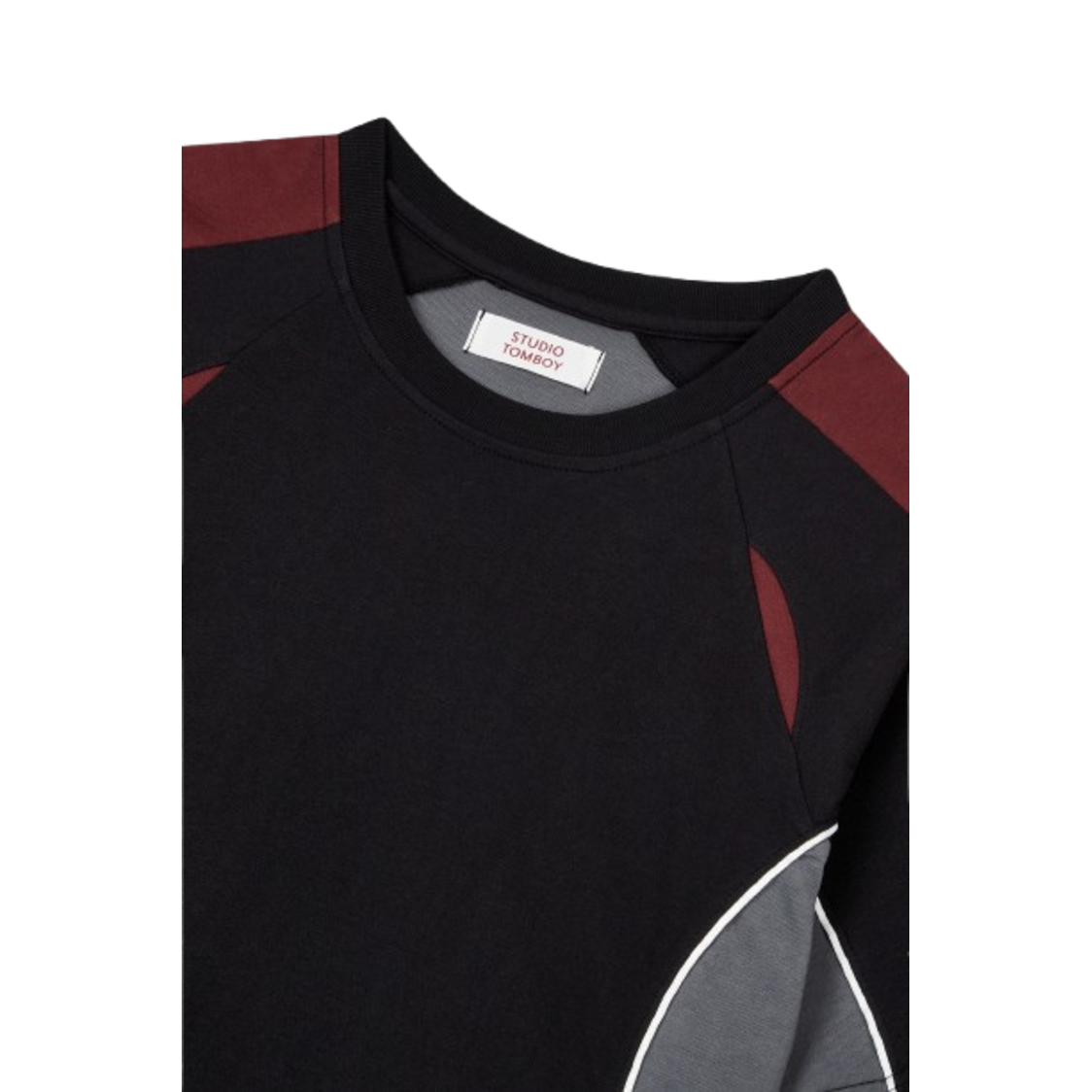 Studio Tomboy Sporty Short Sleeve T-Shirt Black