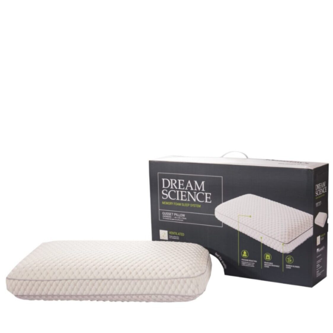 Alastair's Dream Science Memory Foam Gusset Pillow