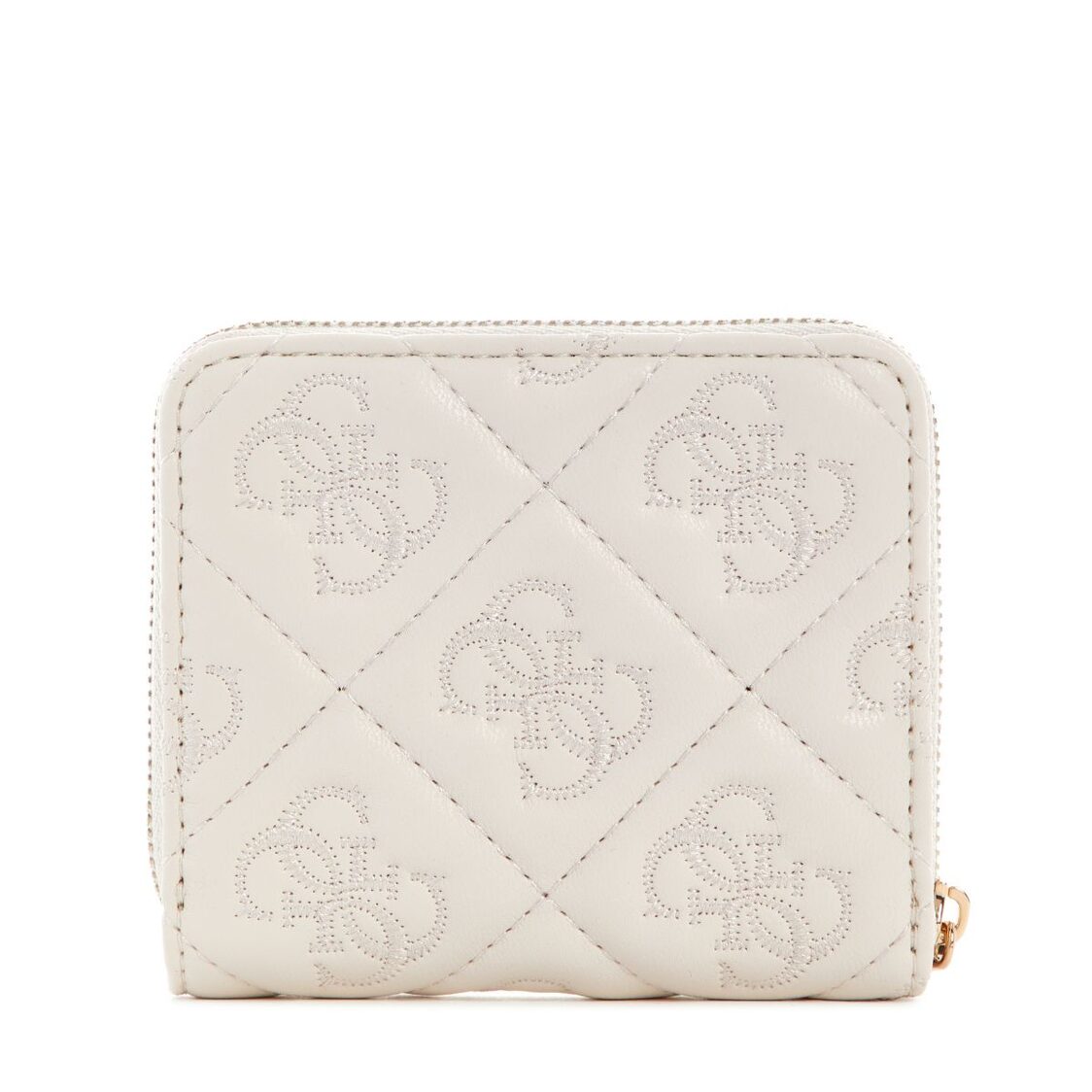 ADELASIA SLG SMALL ZIP AROUND,OFF WHITE