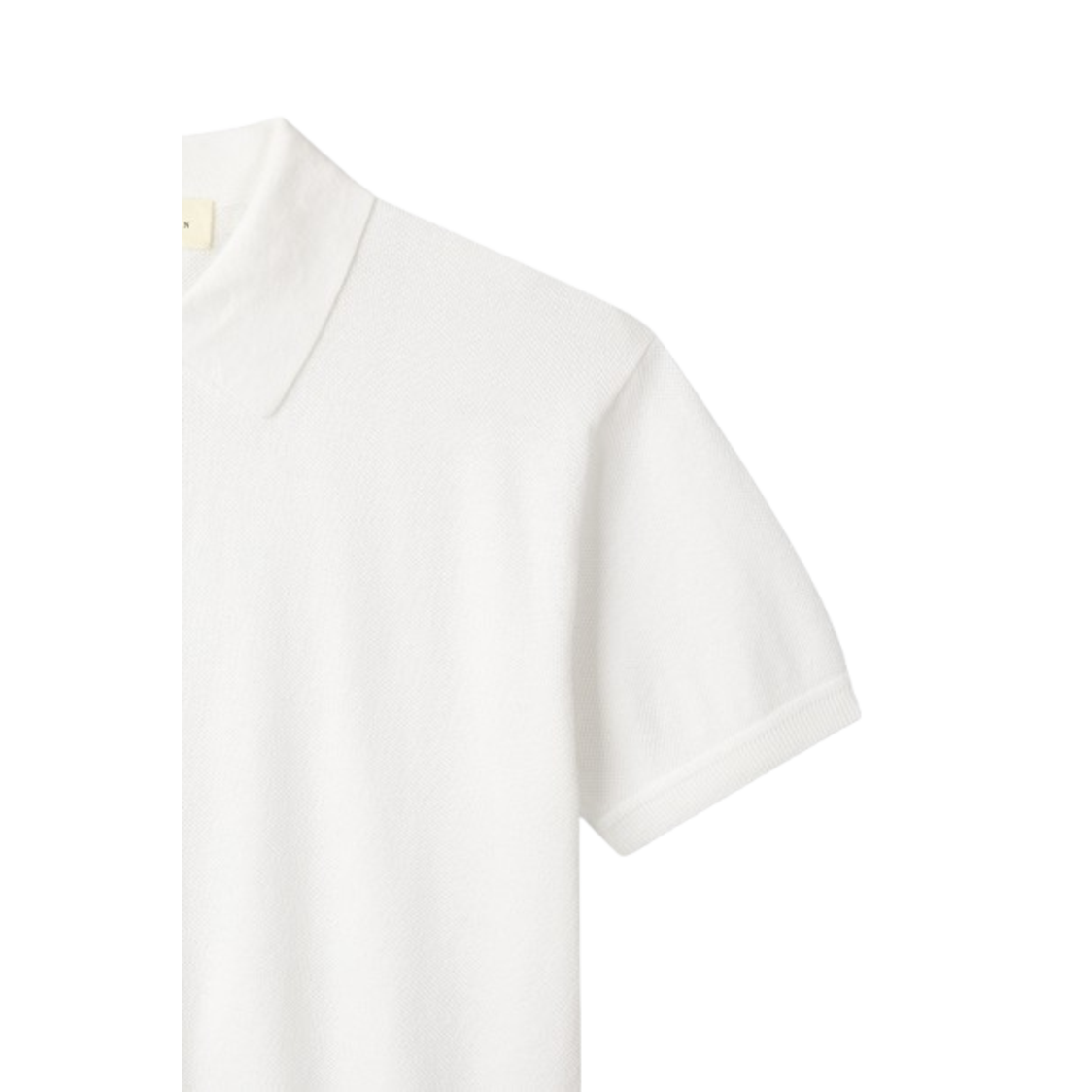 Man On The Boon Texture Relax Fit Polo White