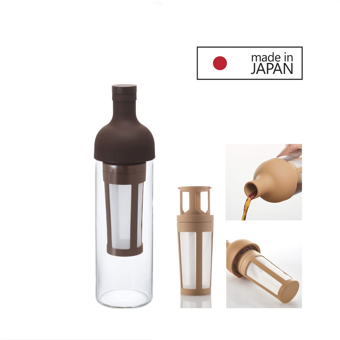 HARIO "Cold Brew" Coffee Filter-in Bottle 700ml - Brown (FIC-70 CBR)