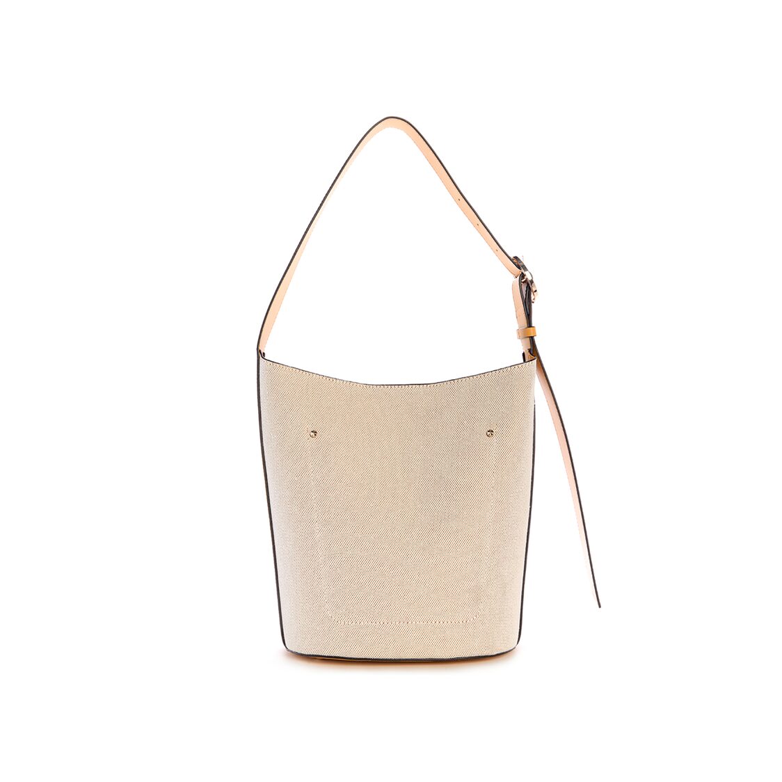 NICOLETTE LRG BUCKET SHOULDER BAG,NATURAL/MARIGOLD