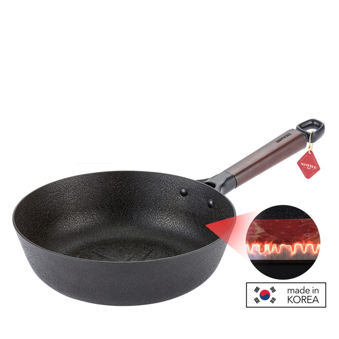 Happycall Noire IH 26cm Non-Stick Wok Pan (4001-0122)