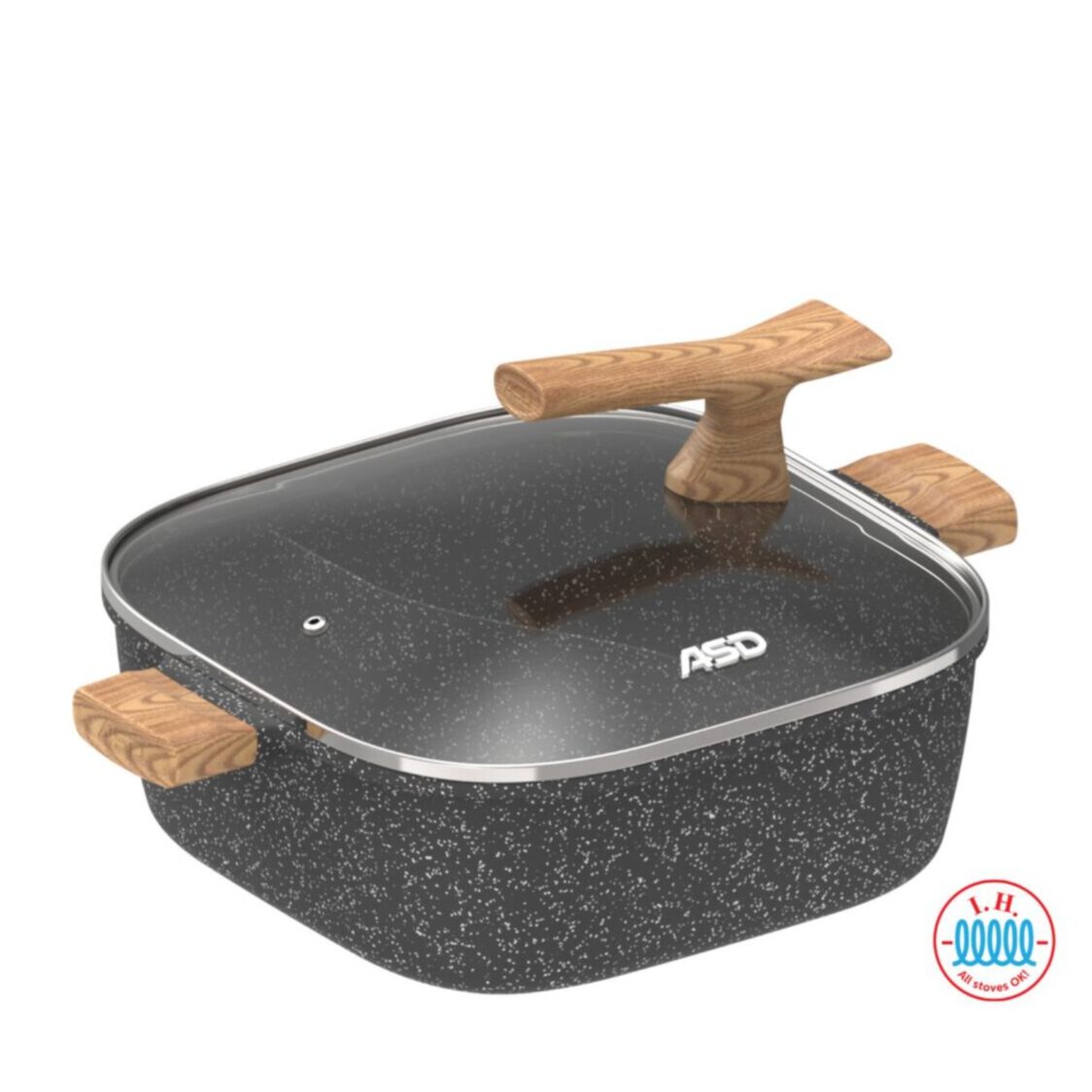 ASD Die Cast IH "Yuan-Yang" Steamboat 28cm - Square (HP28SB-SQ)