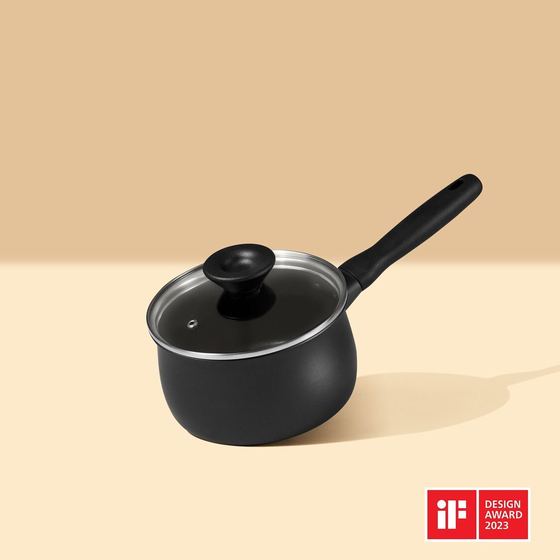 Meyer Midnight Nonstick Hard Anodized Covered Saucepan (Induction)