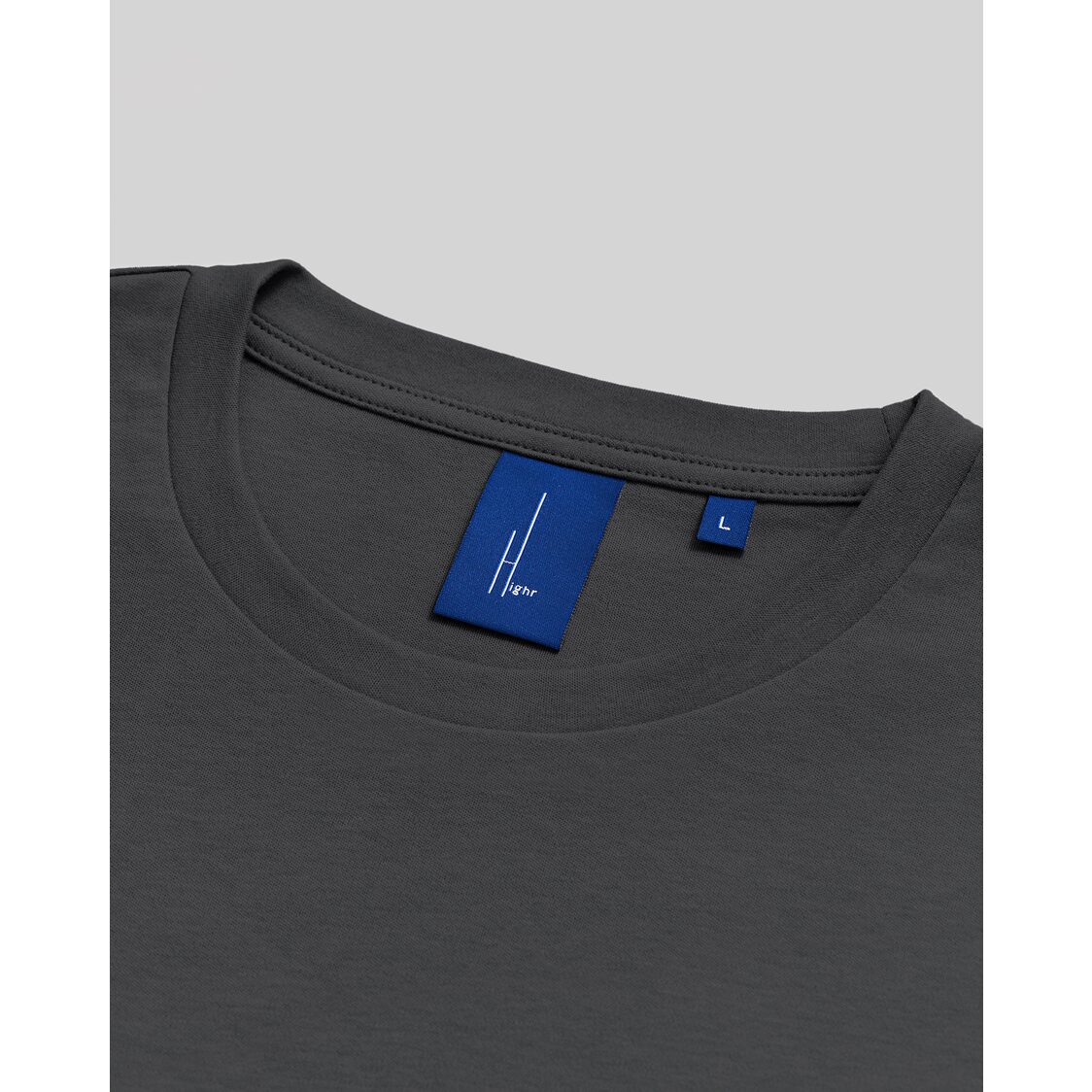 Highr Pima Cotton Tee Dark Grey