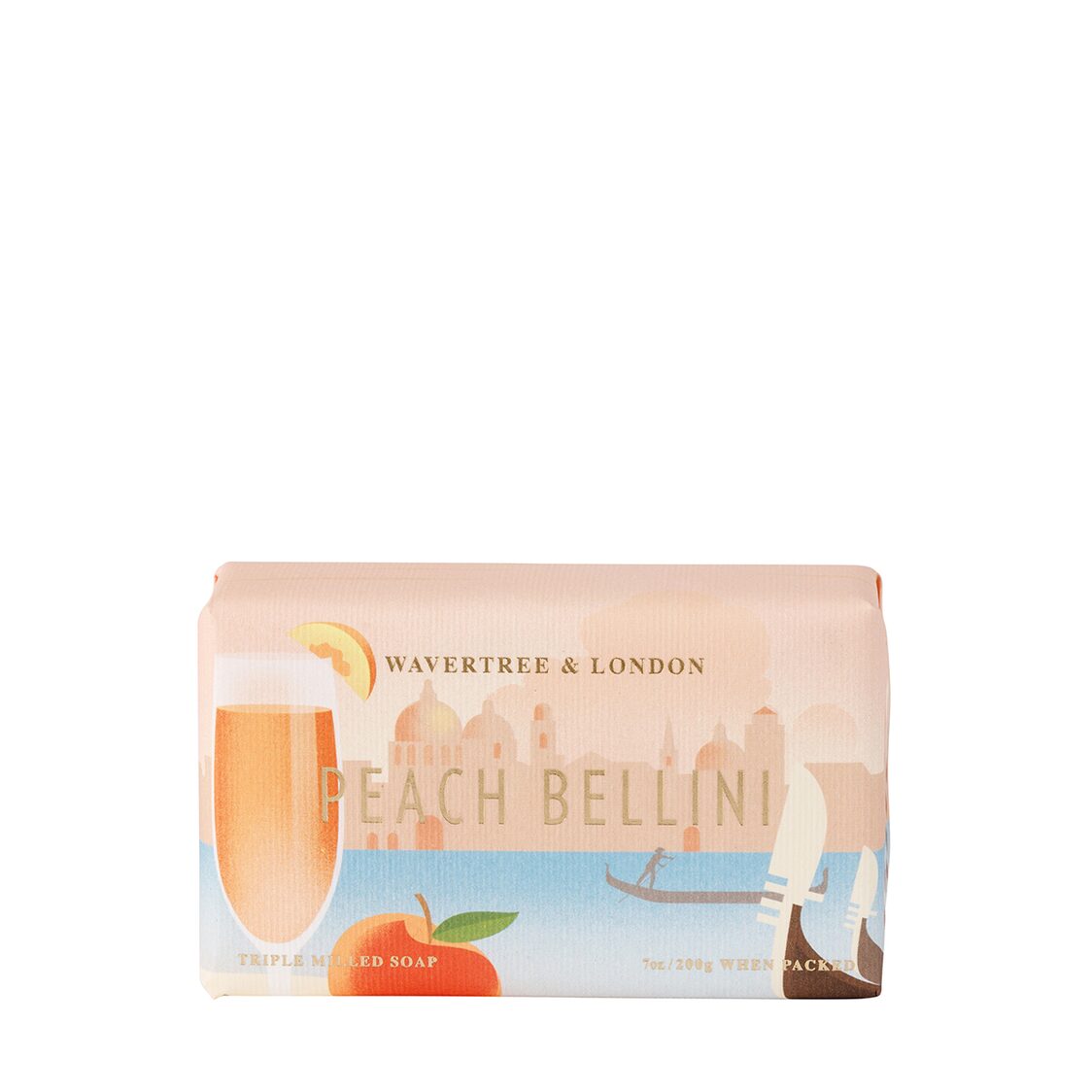 Wavertree & London Peach Bellini Soap Bar 200g