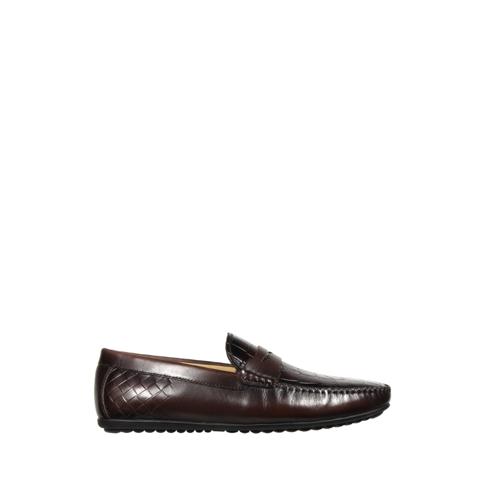 Frank Williams Men Shoes Slip-on Coffee M011