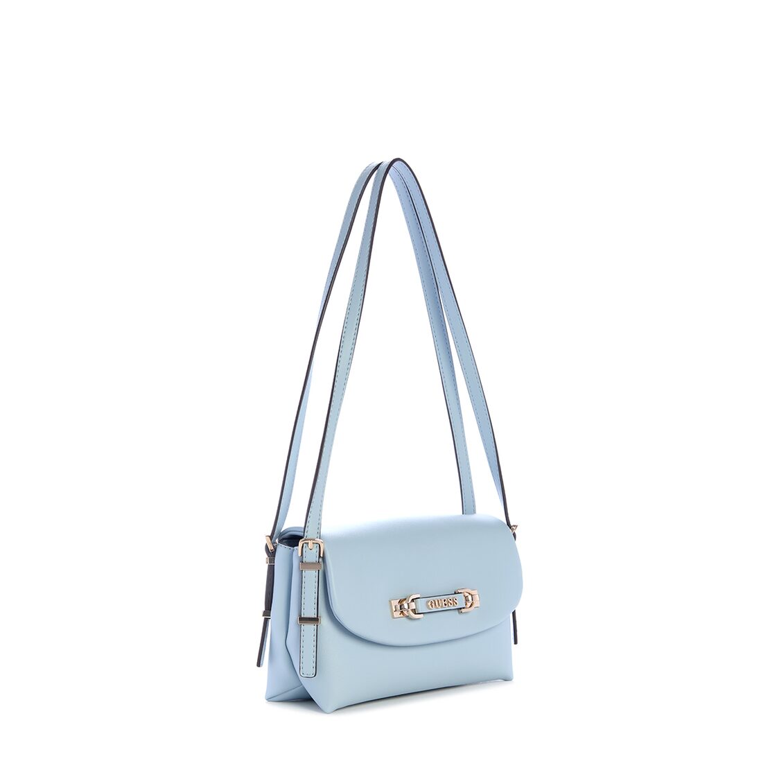 Guess Lefia Flap Shoulder Bag - Misty Blue